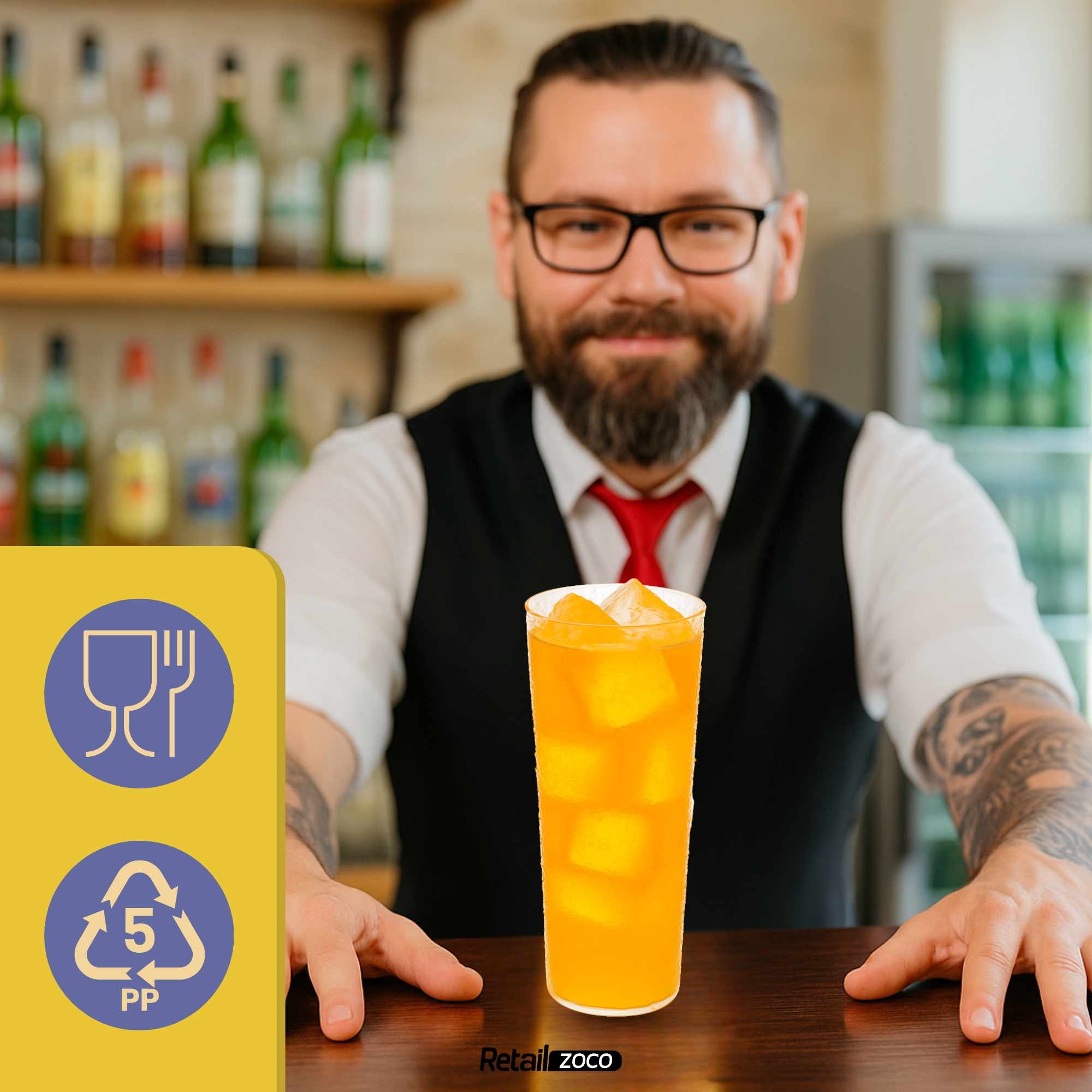 Vasos de tubo Plástico duro 300 Cc 10 Unidades - imagen 4