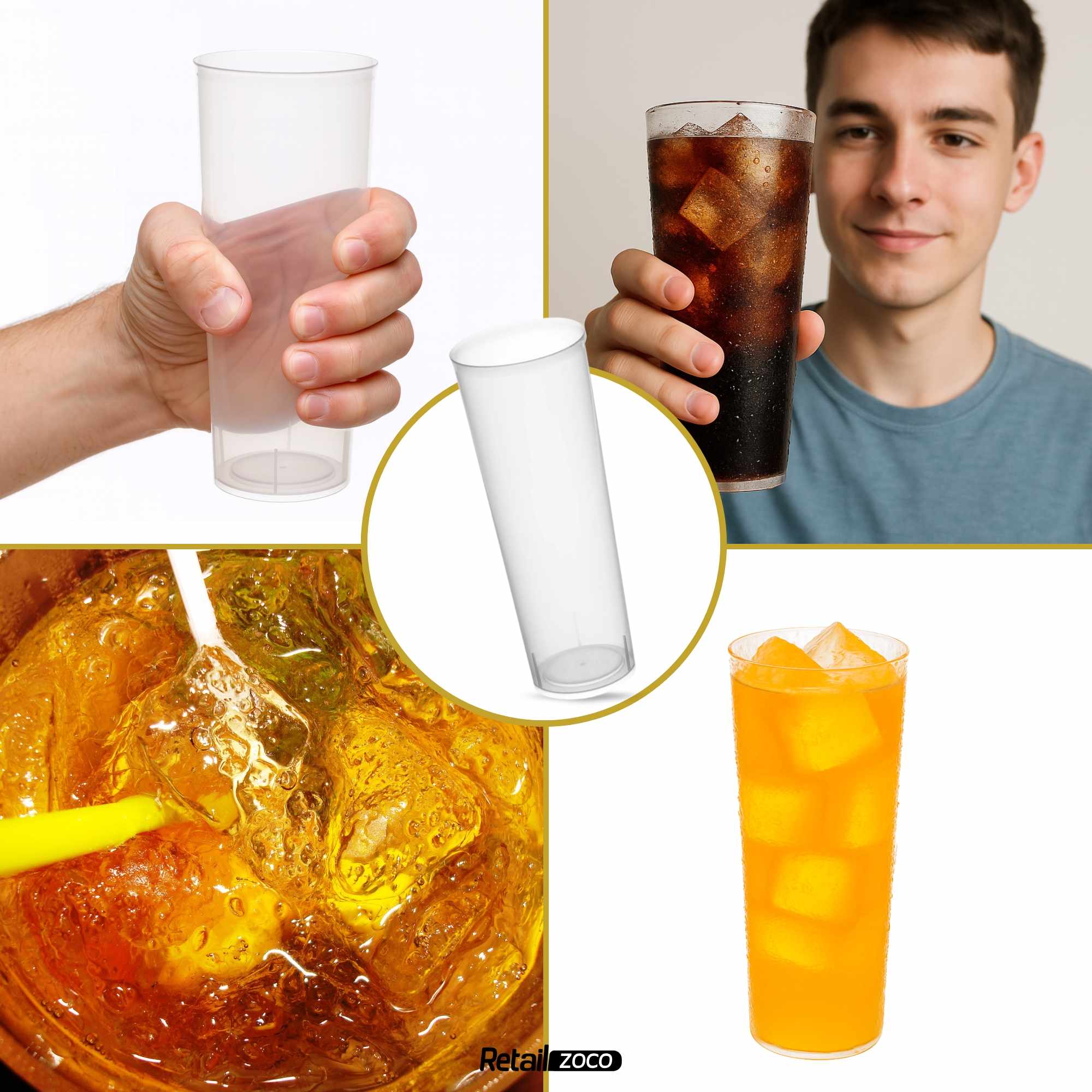 Vasos de tubo Plástico duro 300 Cc 10 Unidades - imagen 5