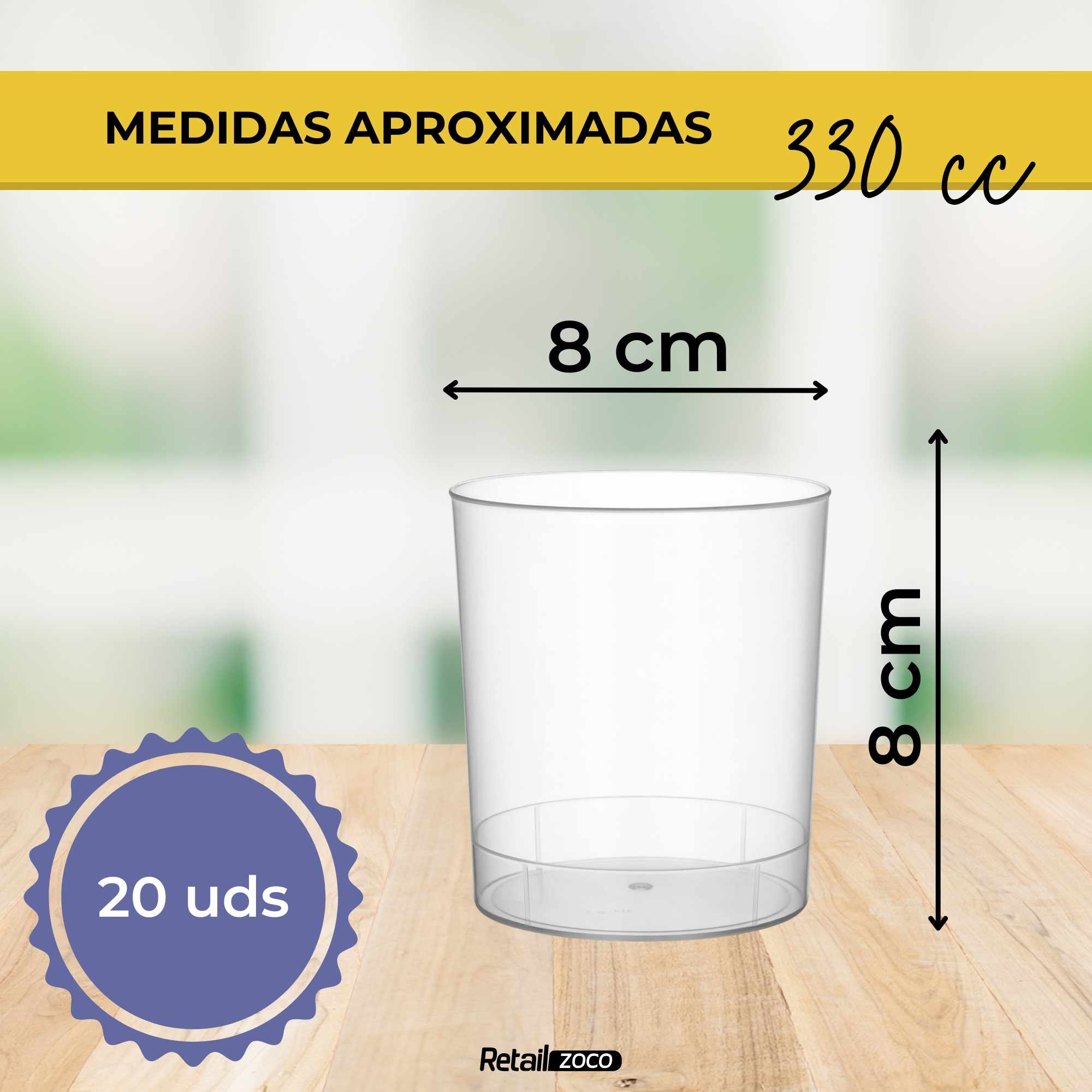 Vasos de Mojito Plástico duro 330 Cc 20 Unidades - imagen 3