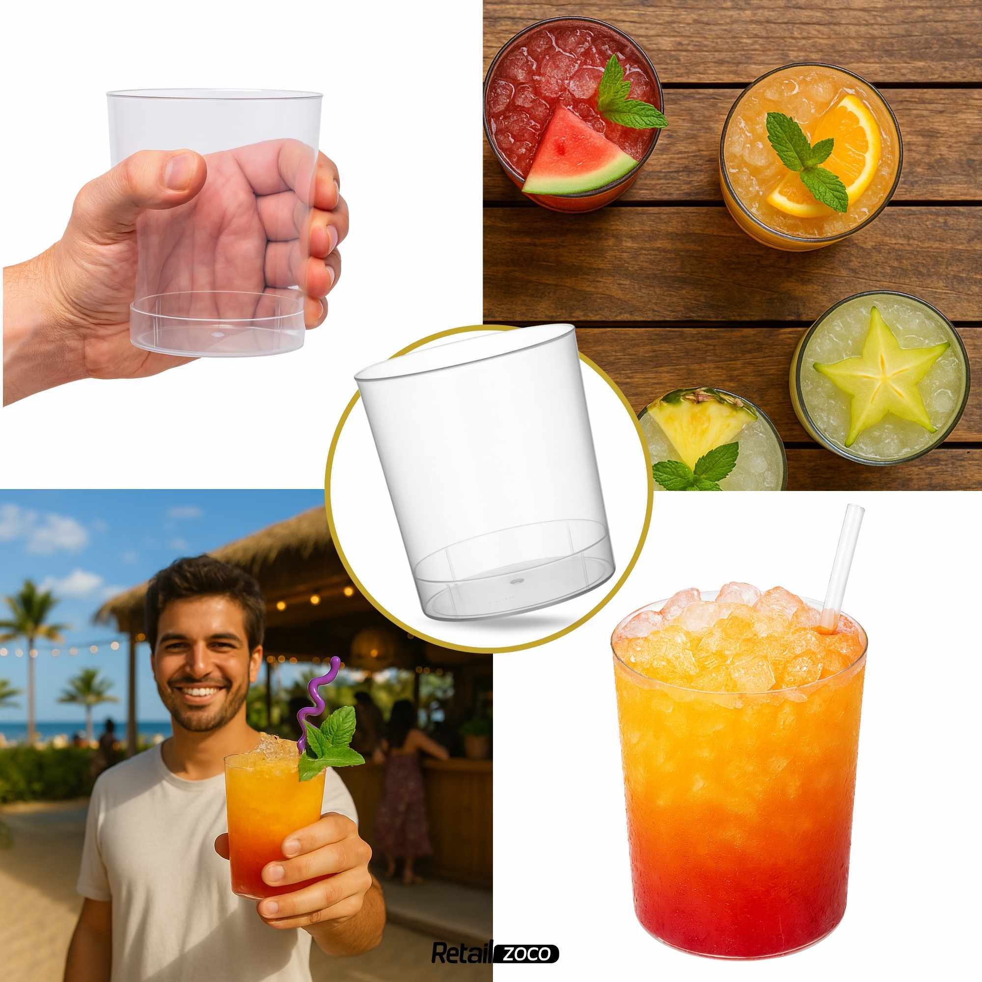 Vasos de Mojito Plástico duro 330 Cc 20 Unidades - imagen 4