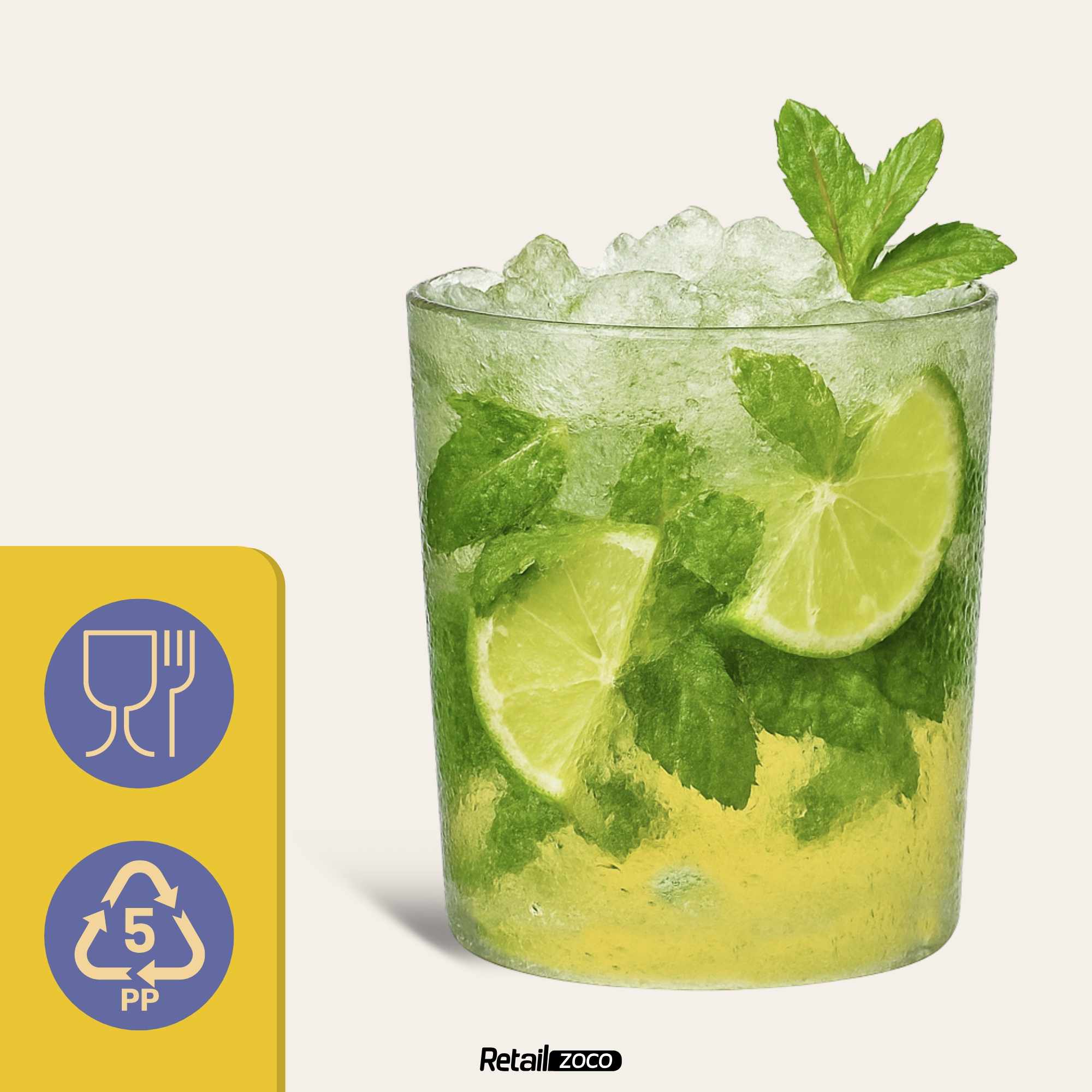 Vasos de Mojito Plástico duro 330 Cc 20 Unidades - imagen 5