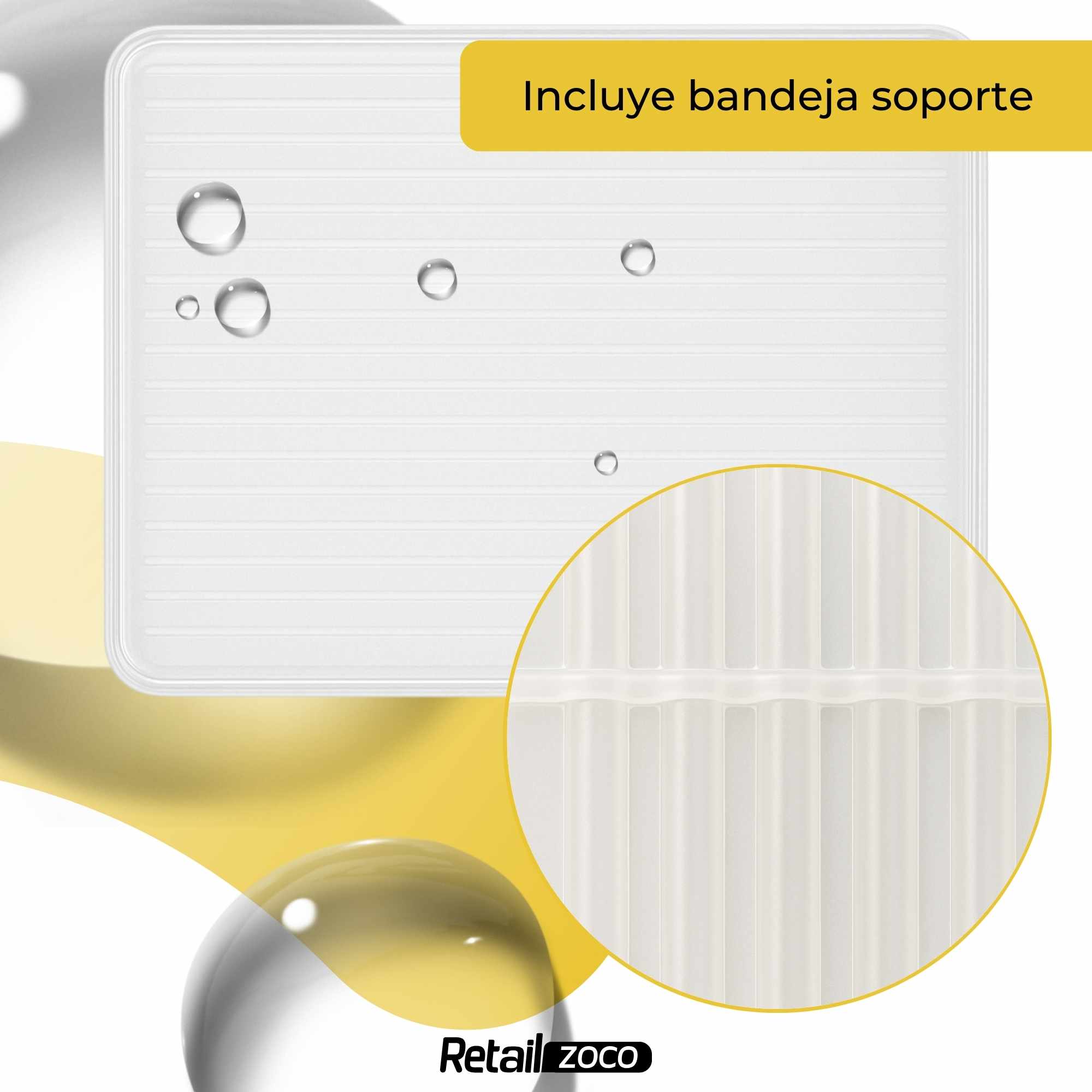 Escurreplatos metálico plegable con bandeja - imagen 6