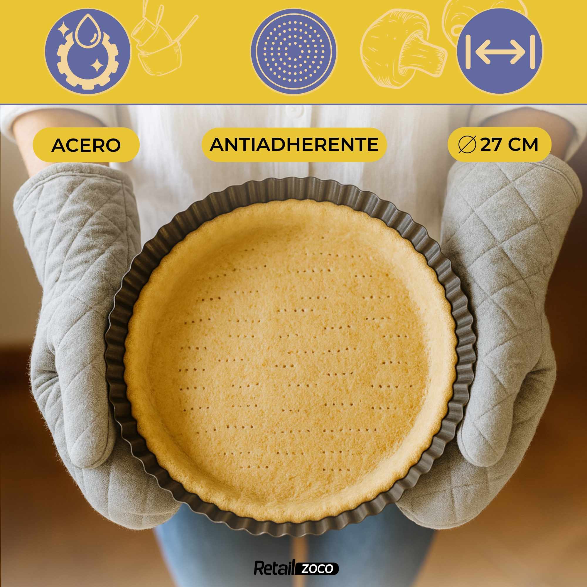 Molde para tarta de queso antiadherente 24 cm - imagen 2