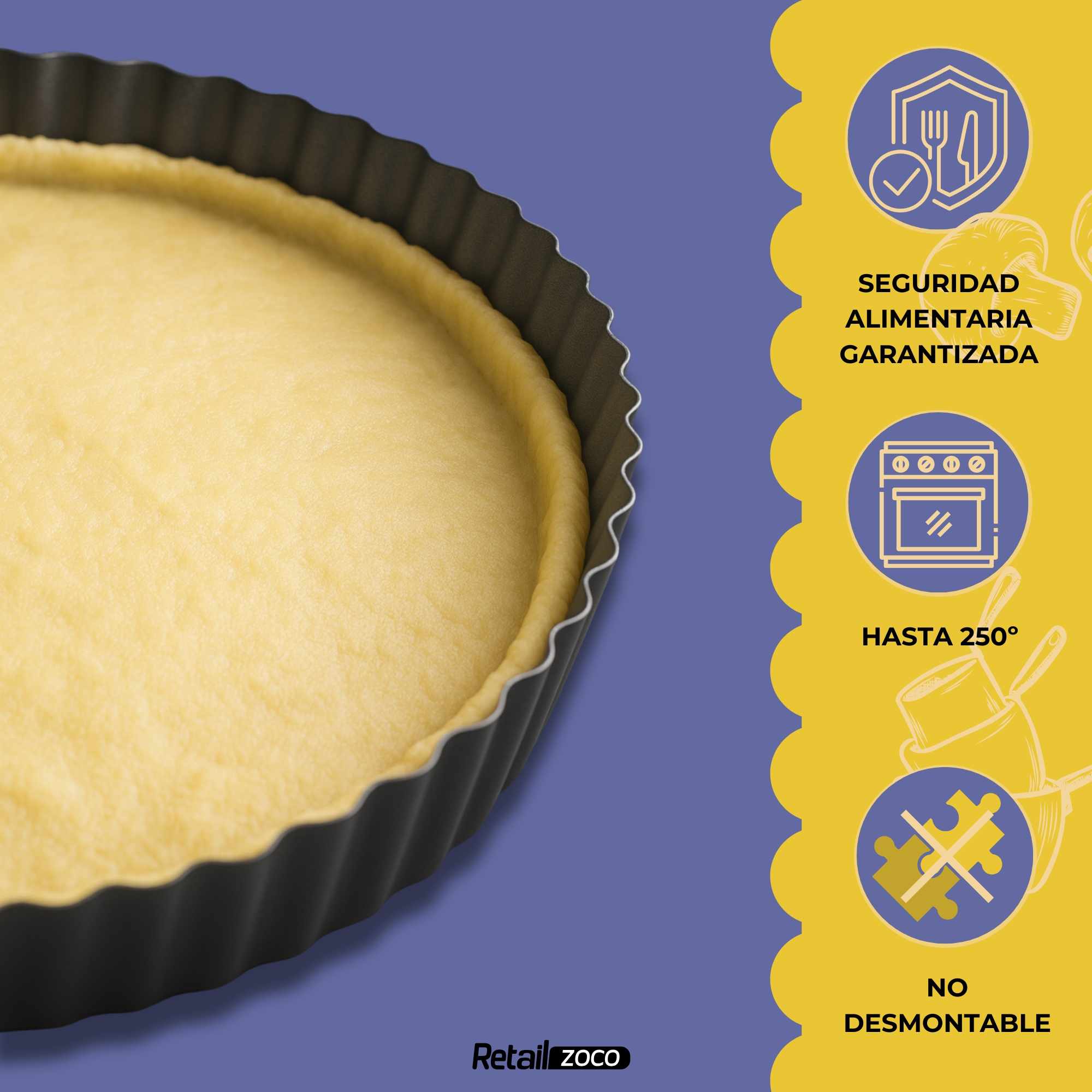 Molde para tarta de queso antiadherente 24 cm - imagen 3