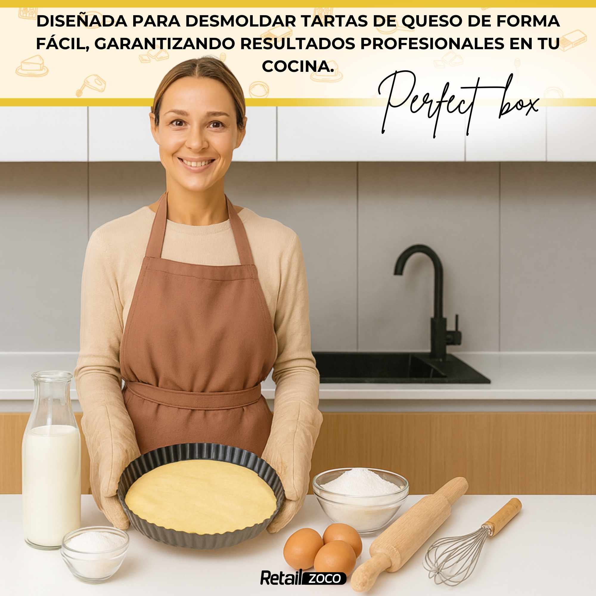 Molde para tarta de queso antiadherente 24 cm - imagen 4