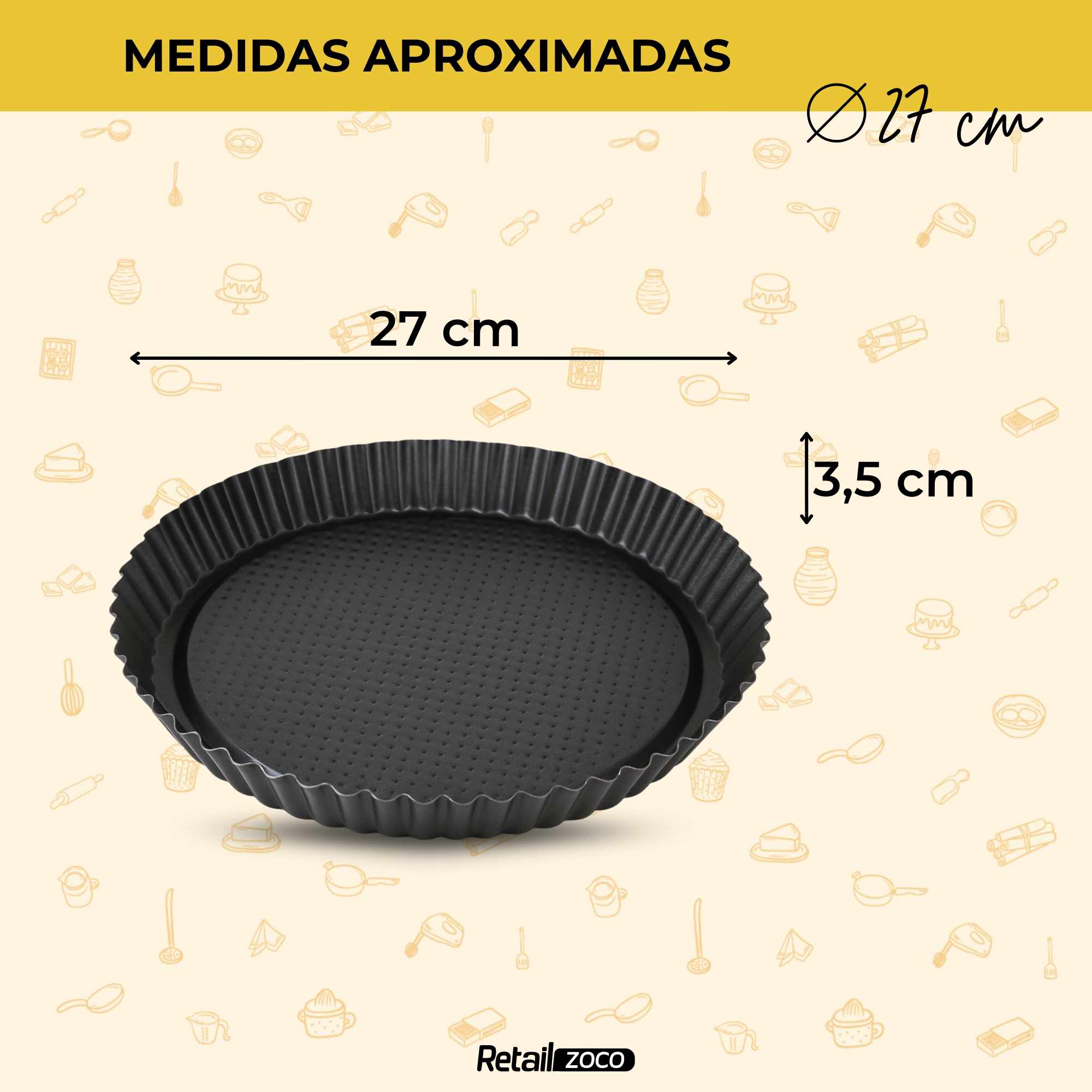 Molde para tarta de queso antiadherente 24 cm - imagen 5