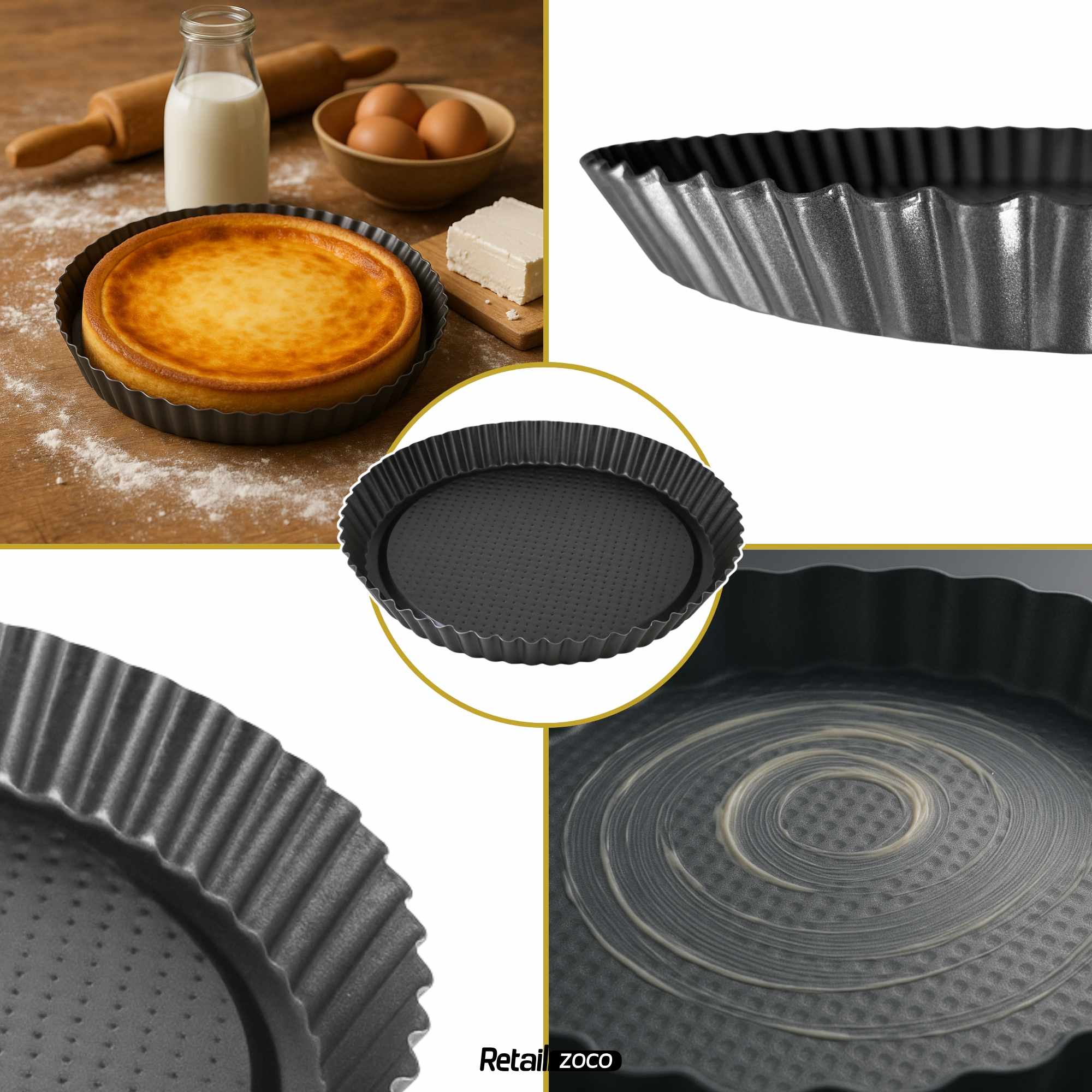 Molde para tarta de queso antiadherente 24 cm - imagen 6