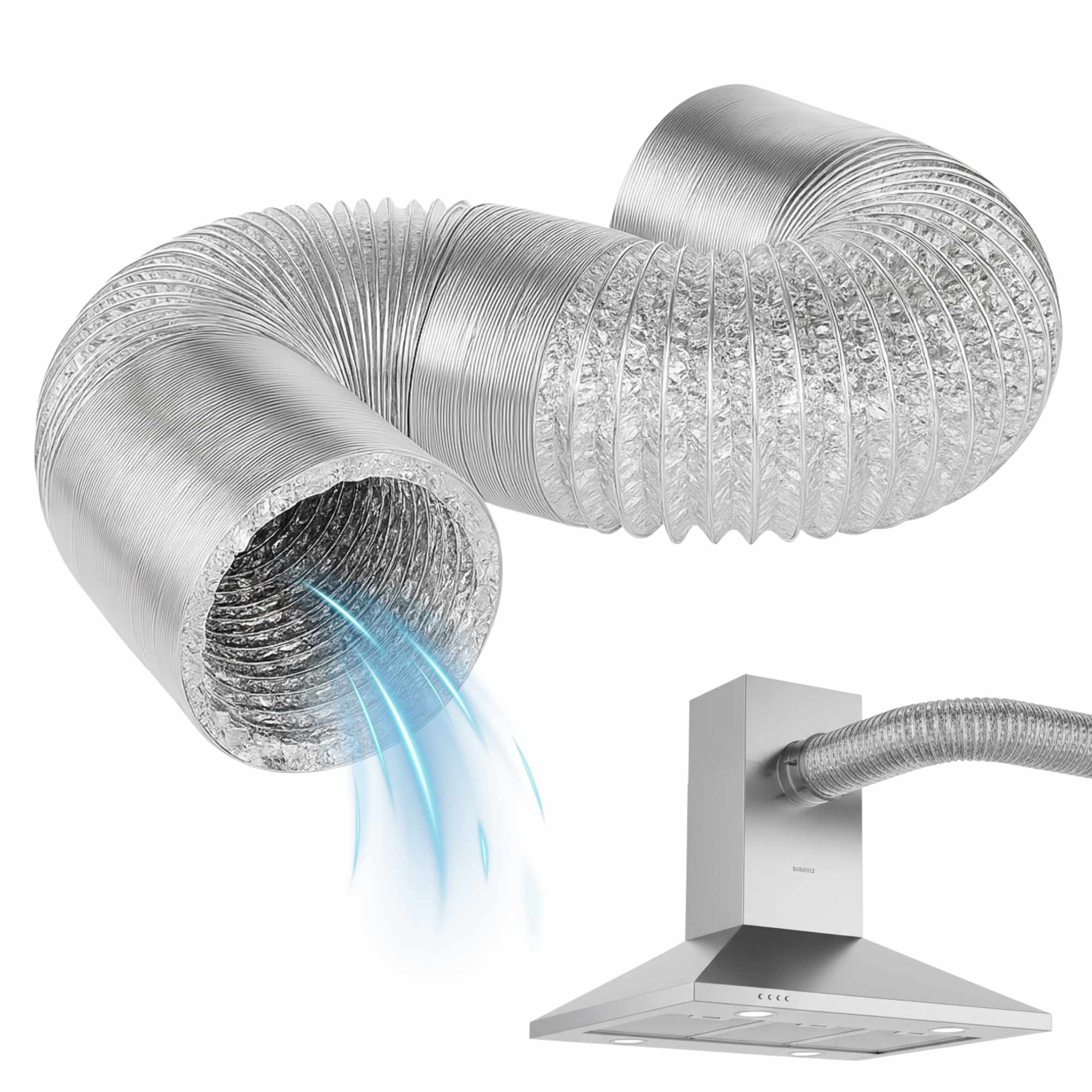 Tubo flexible aluminio 10 cm diametro x 300 cm largo