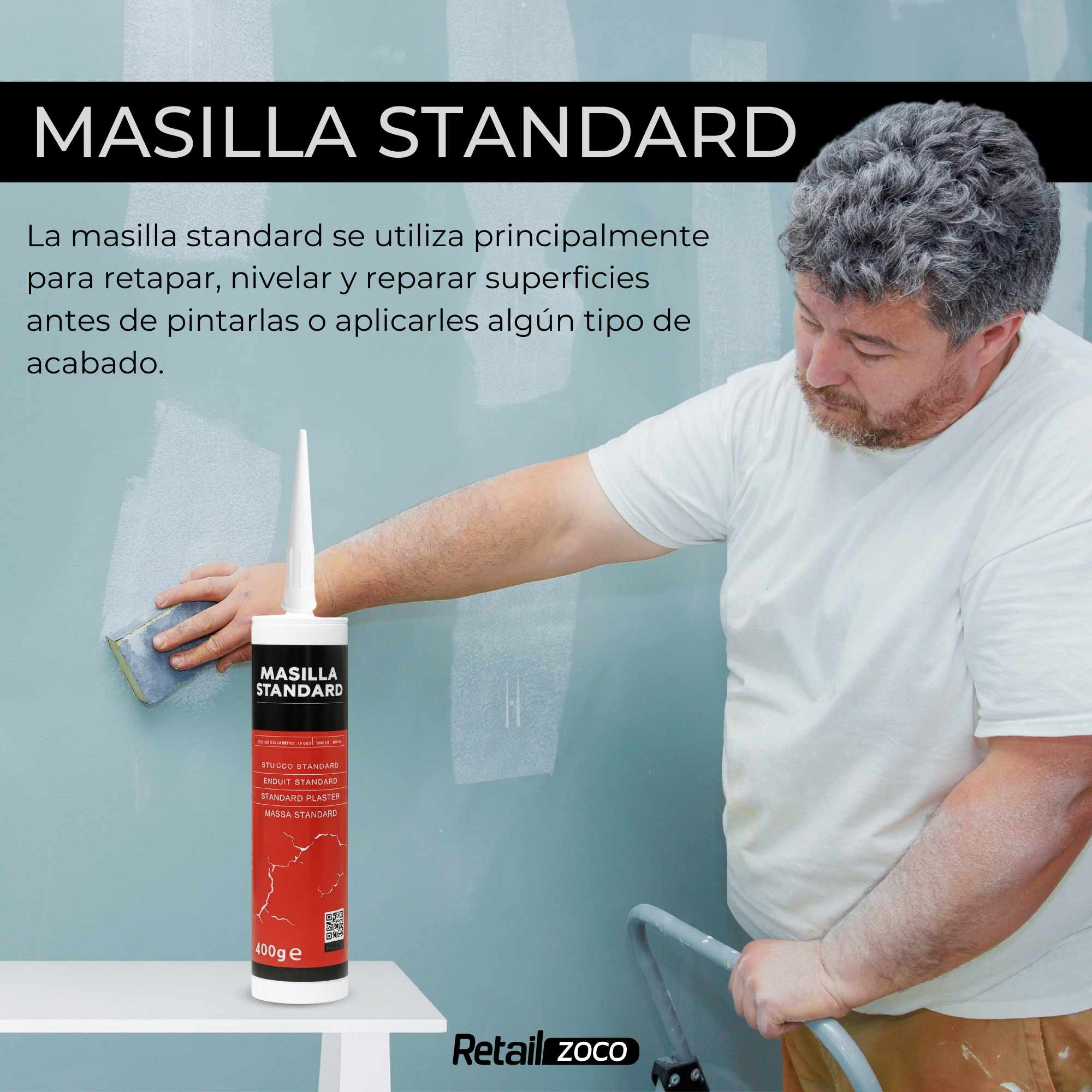 Masilla Standard para pistola 400 gramos - imagen 2