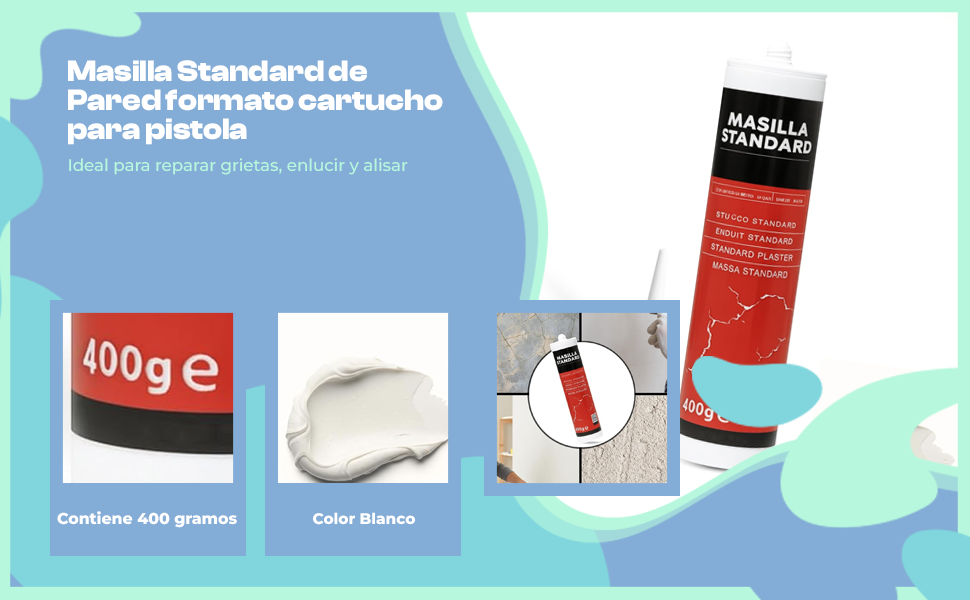 Banner - Masilla Standard para pistola 400 gramos