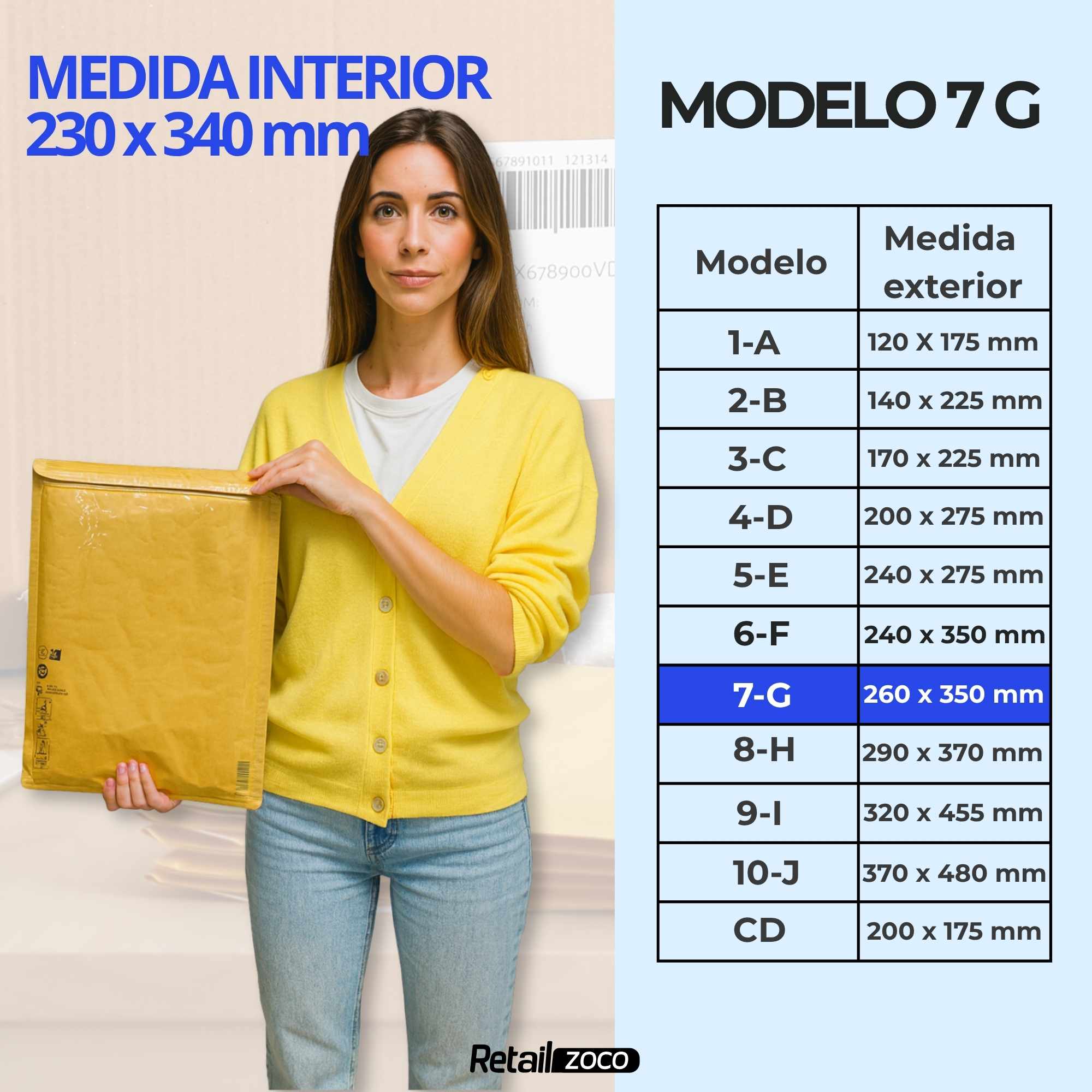 Sobres acolchados de burbujas 10 unidades 230 x 340 mm - imagen 6