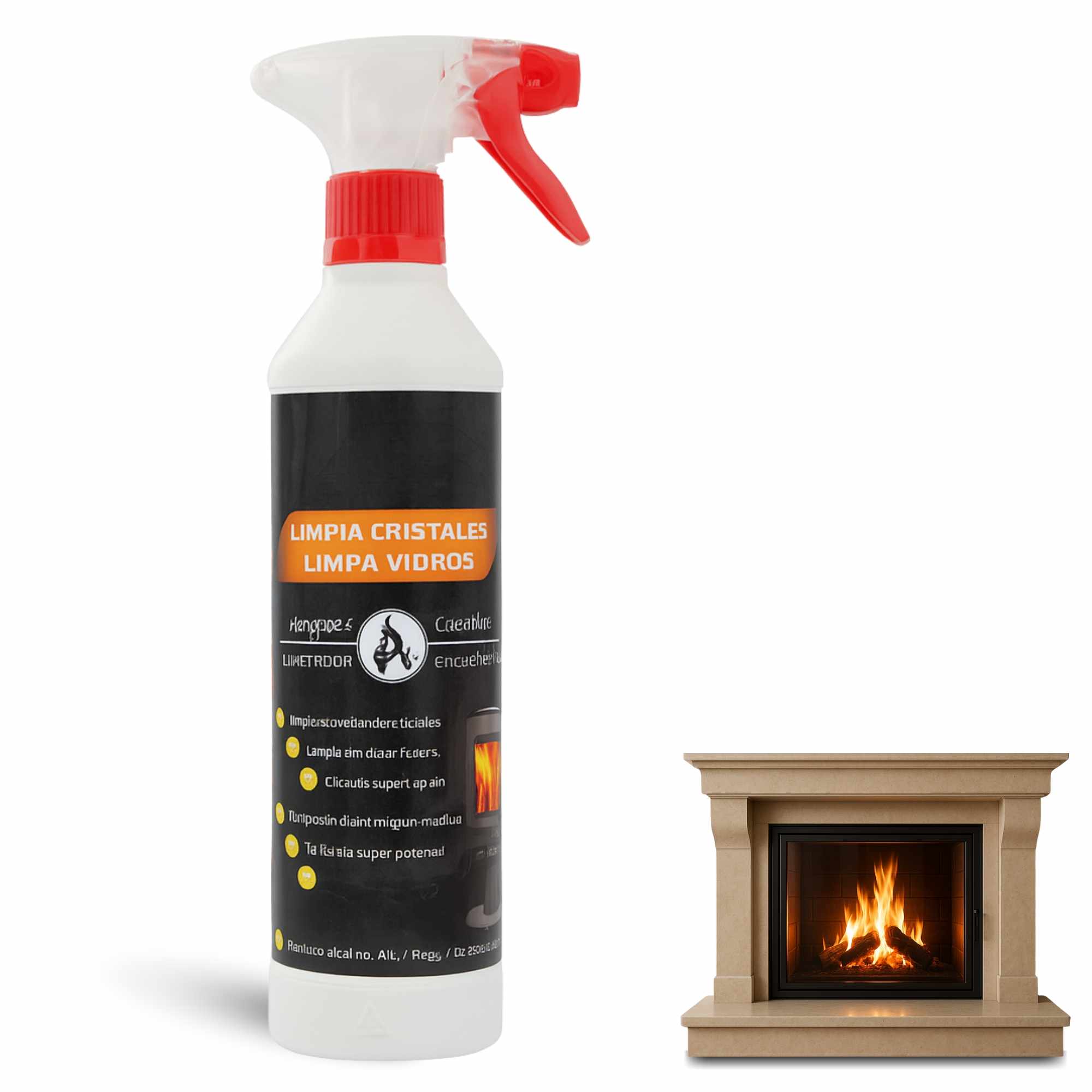 Limpiador de cristales de estufas y chimeneas 500 ml - imagen 1
