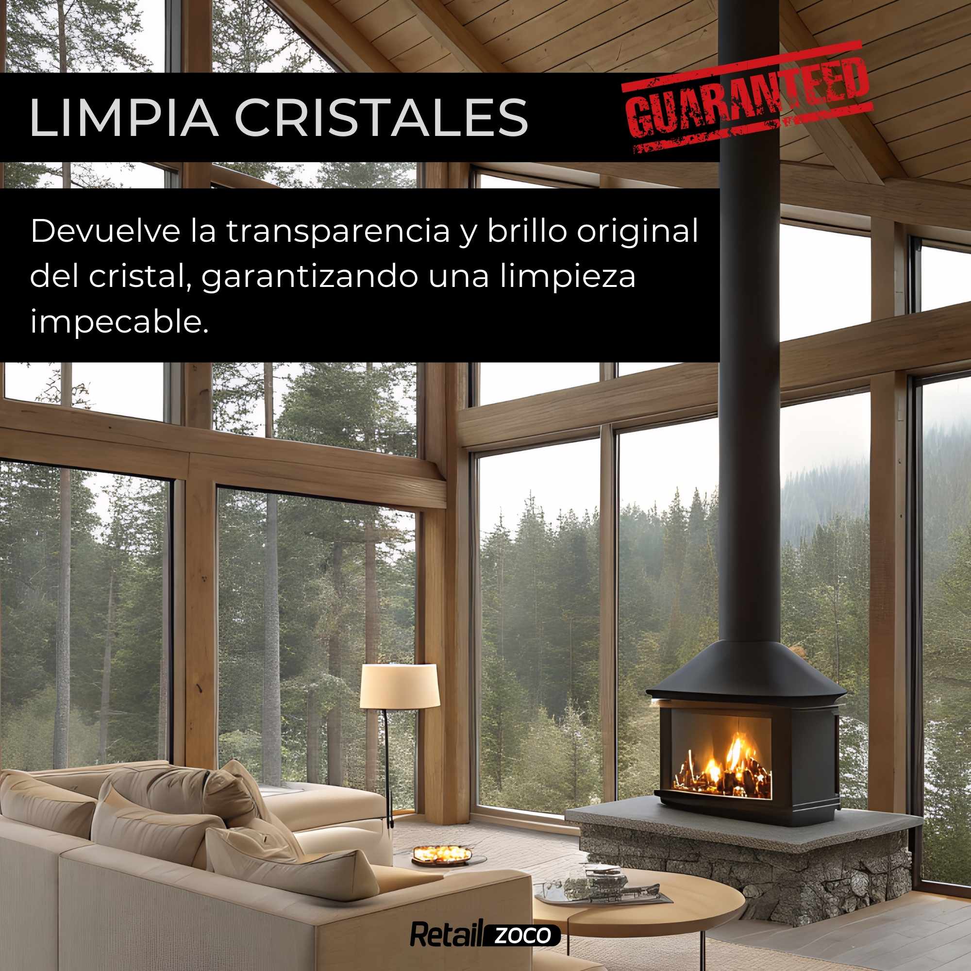 Limpiador de cristales de estufas y chimeneas 500 ml - imagen 2