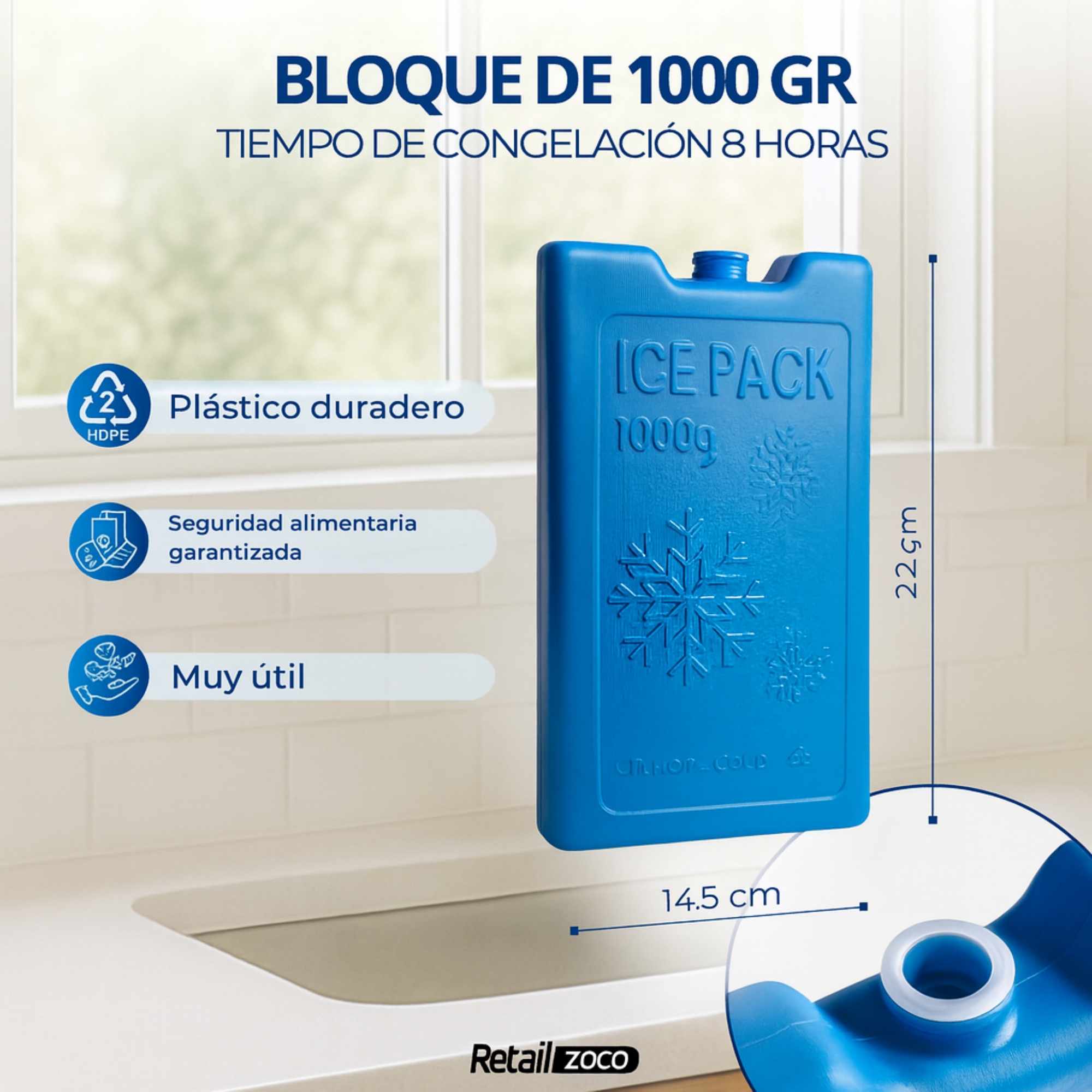 Acumulador de frio 1000 gramos - imagen 4