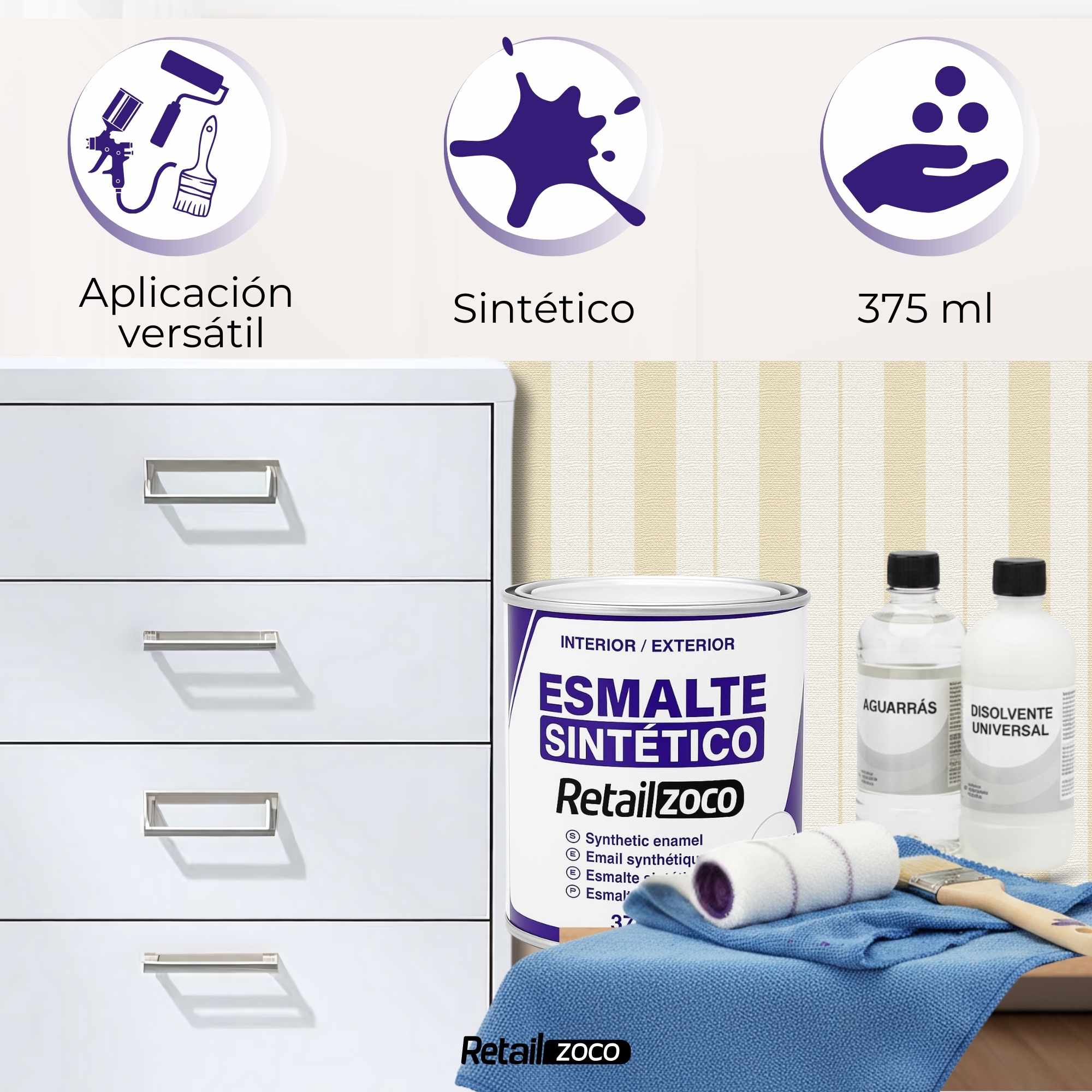 Esmalte sintético Blanco Mate 375 ml - imagen 5