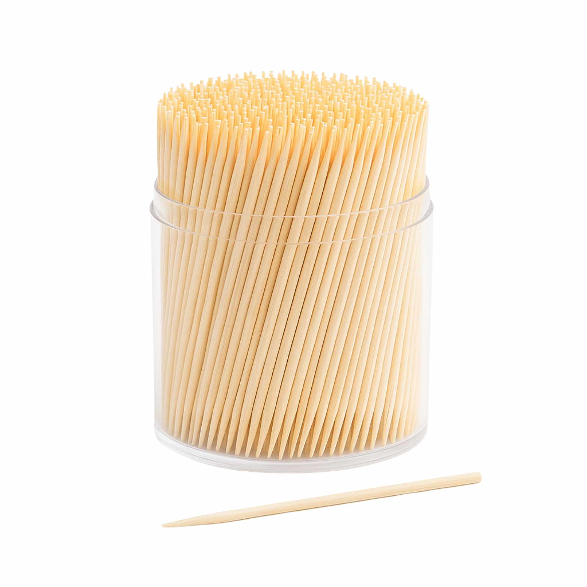 Palillos de dientes de madera de bambú 500 unidades - imagen 1