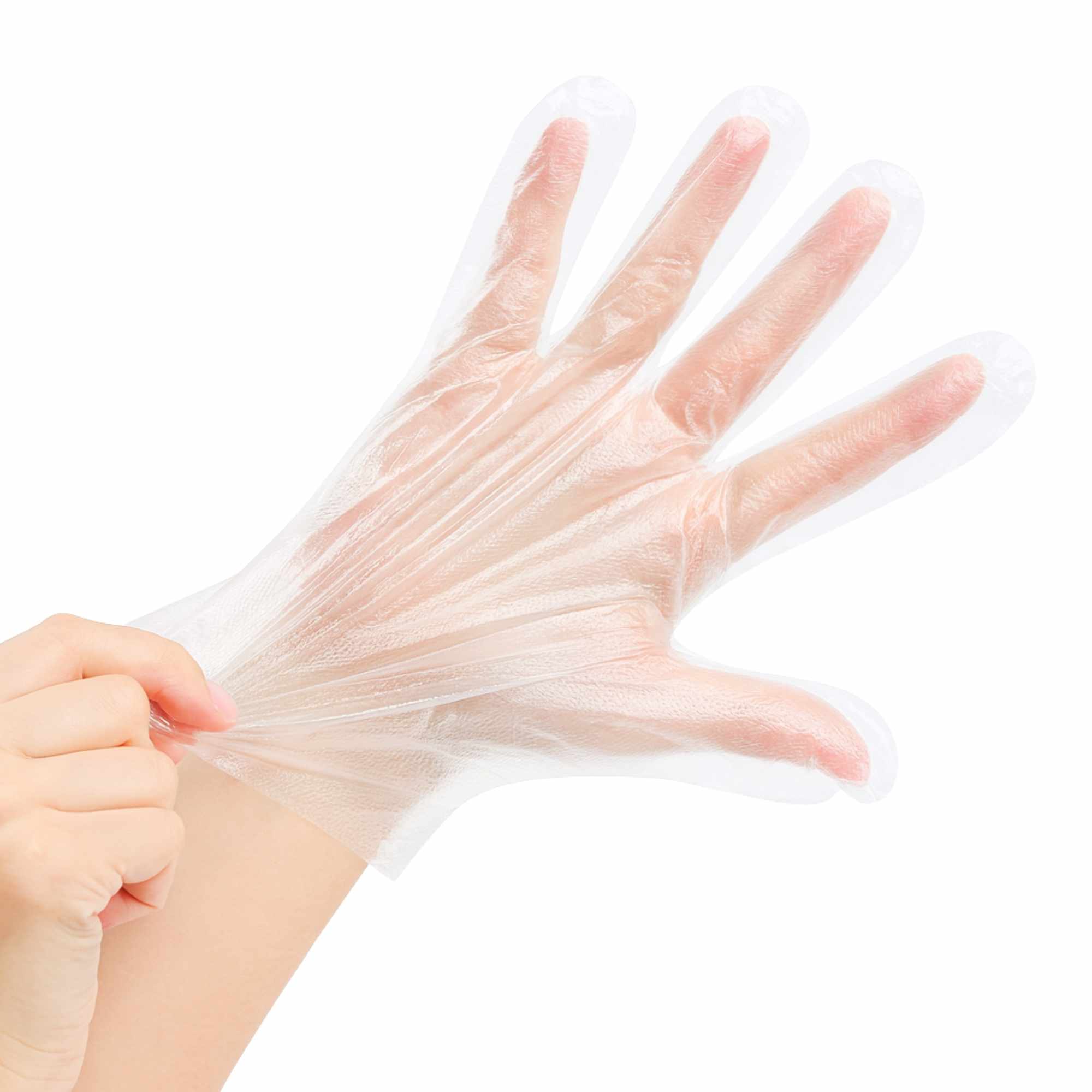 Guantes Desechables de Plástico Transparente 100 unidades