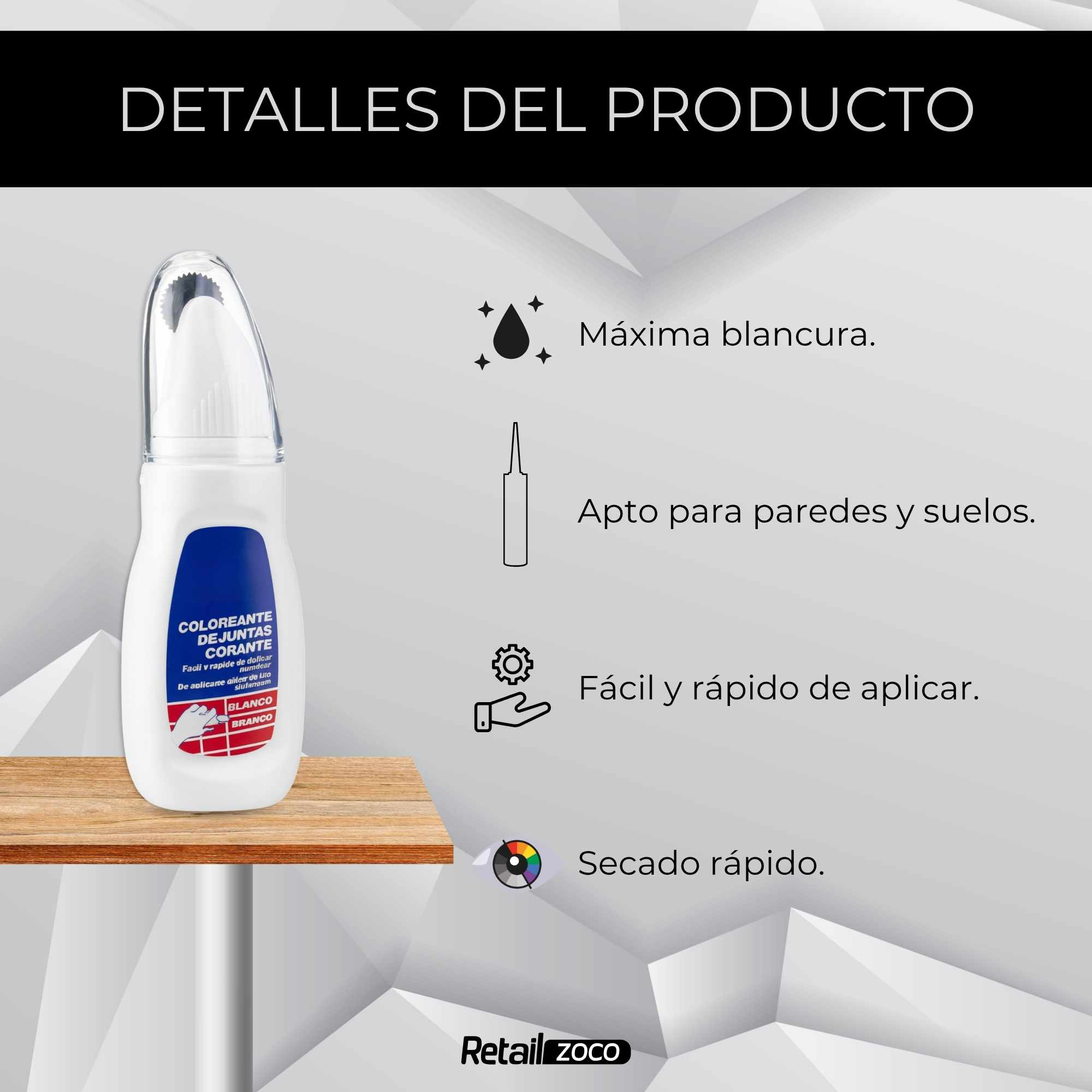 Coloreante juntas blanco 125 ml - imagen 3