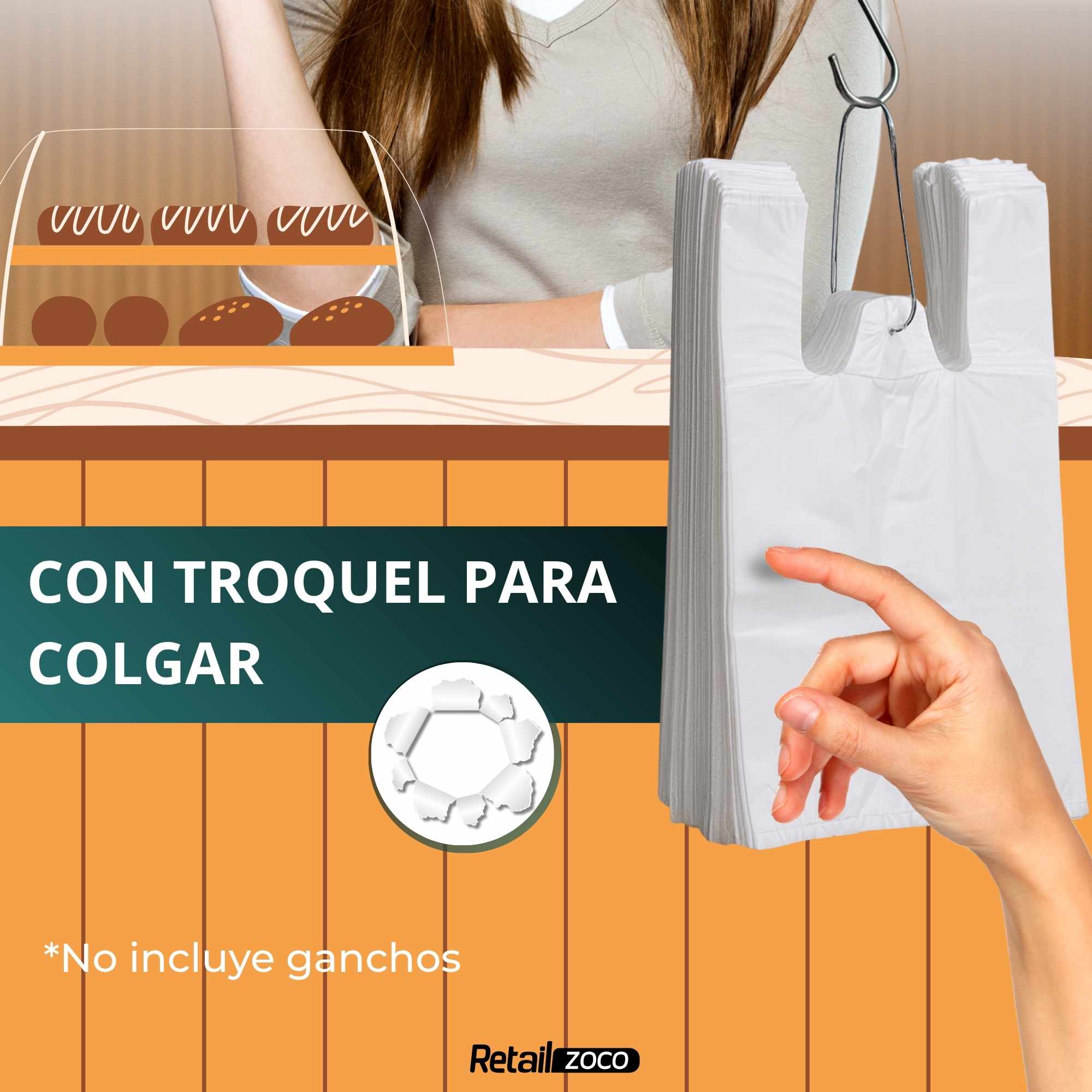 Bolsas de Plastico 30x40 cm blancas pack 200 unidades - imagen 6