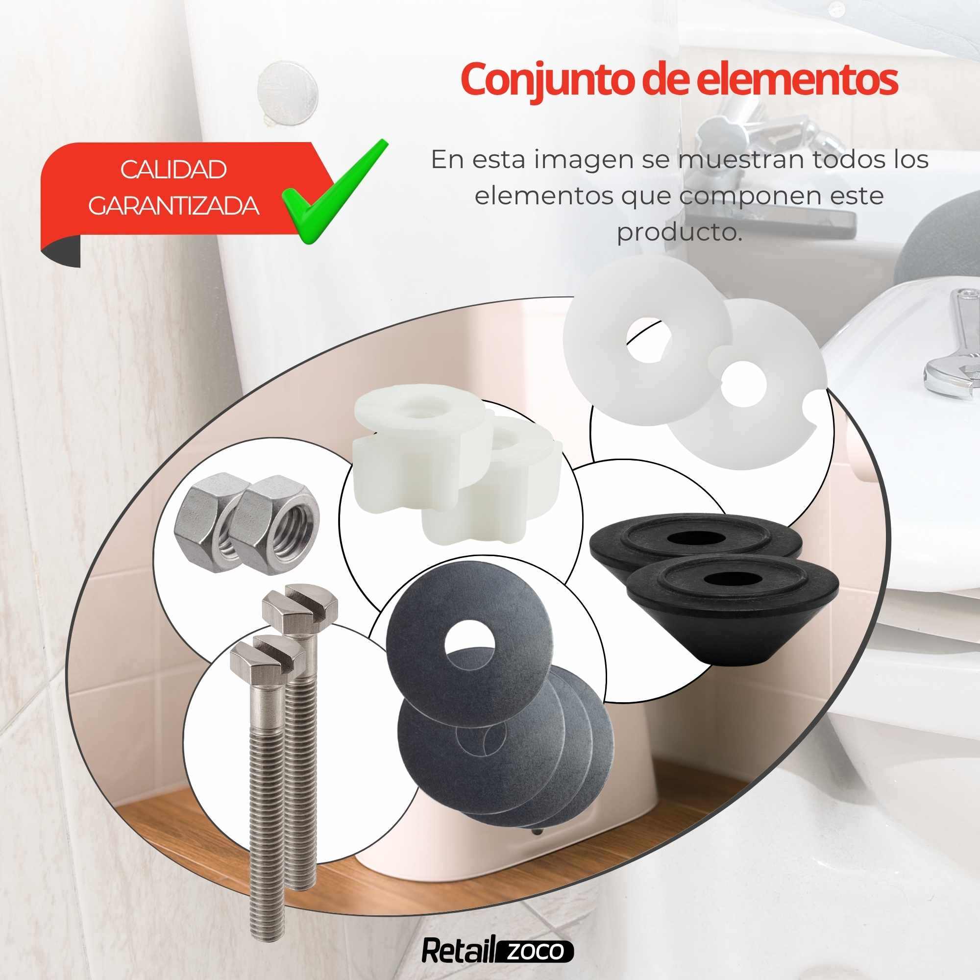 Tornillos para cisterna baja e inodoro - imagen 6