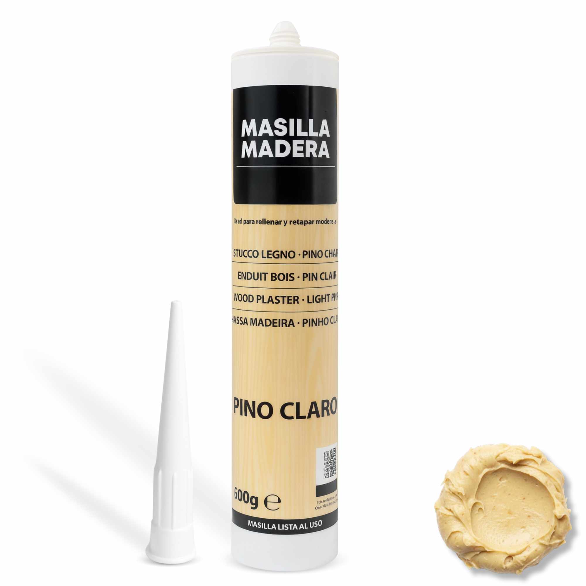 Masilla madera pino claro para pistola 400 gramos - imagen 1