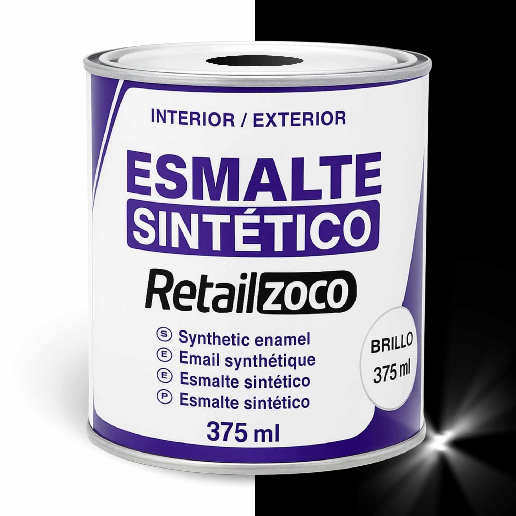 Esmalte sintético Negro Brillo 375 ml - imagen 1