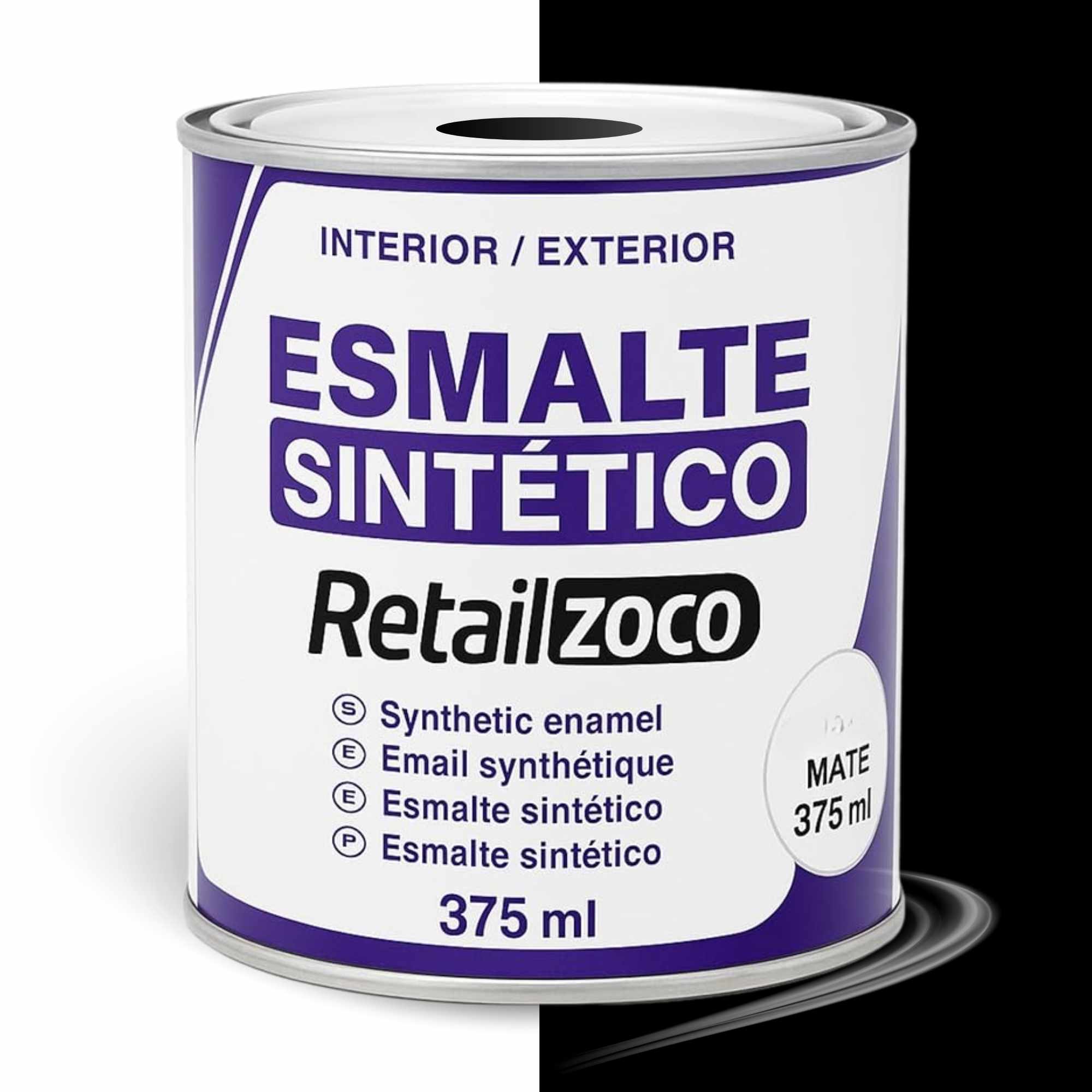 Esmalte sintético Negro Mate 375 ml - imagen 1