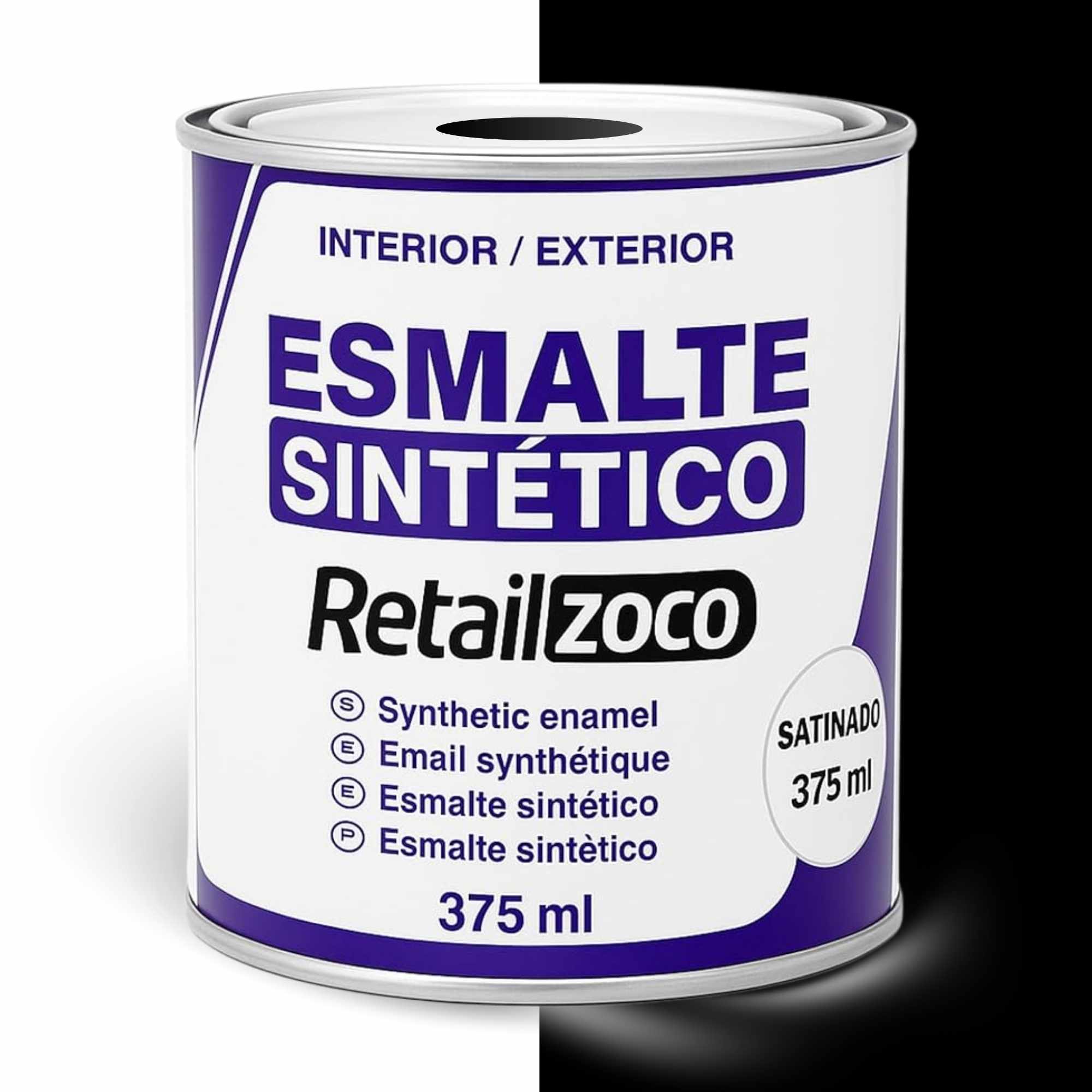 Esmalte sintético Negro Satinado 375 ml