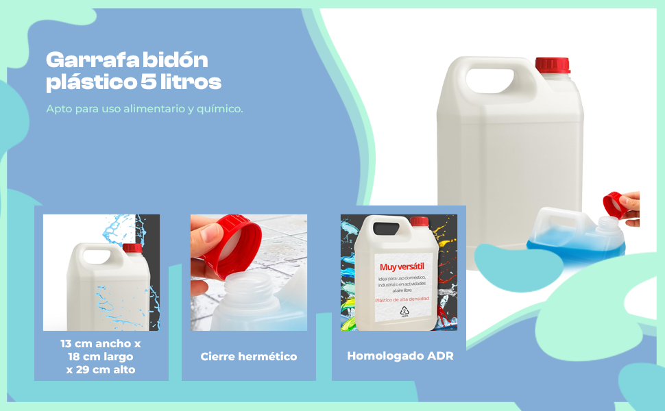 Banner - Garrafa bidón de plástico 5 Litros