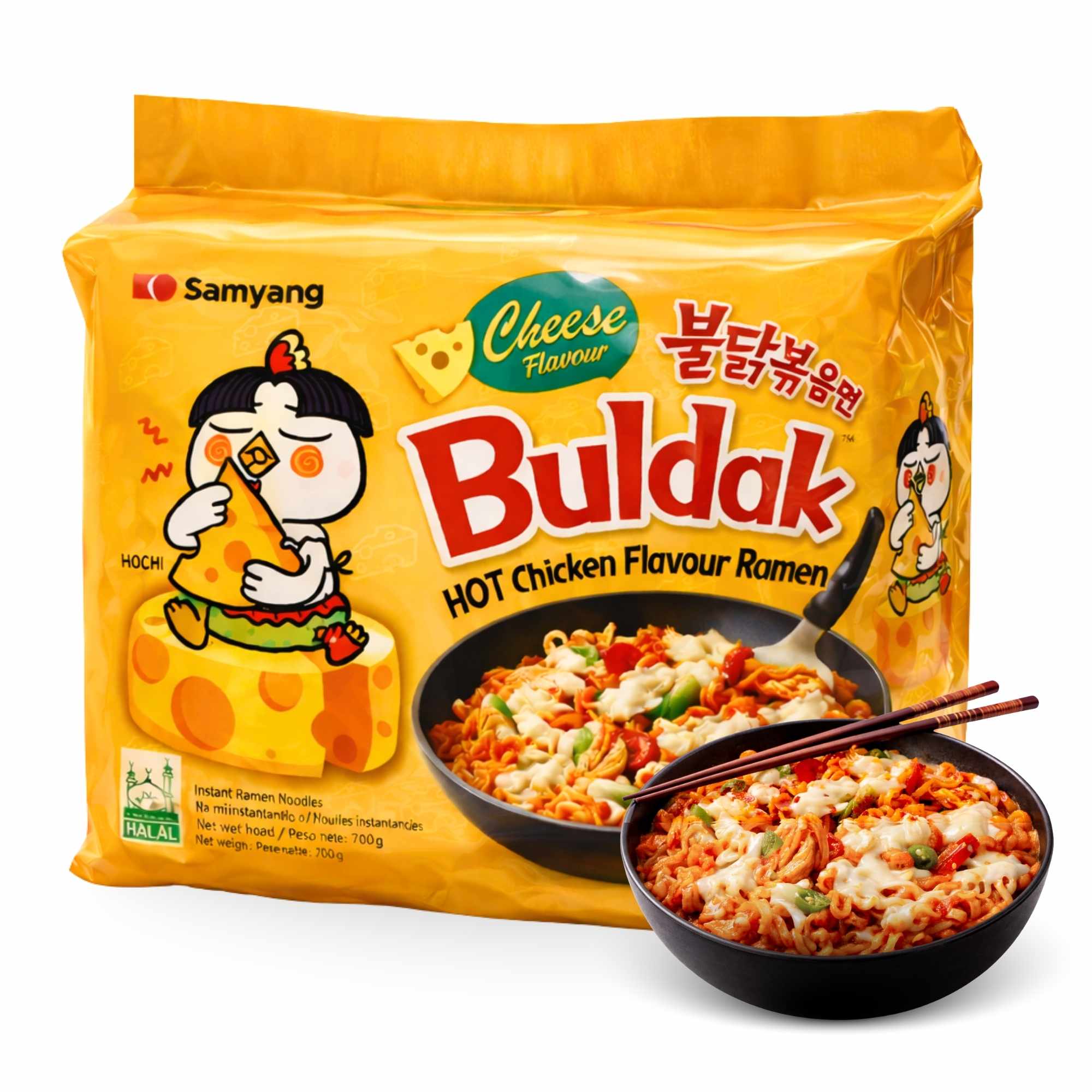 Hot Chicken Ramen Queso 140g - imagen 1
