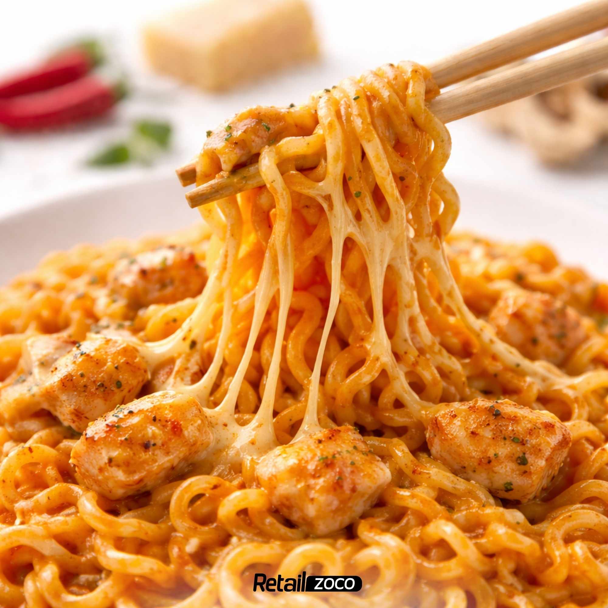 Hot Chicken Ramen Queso 140g - imagen 6