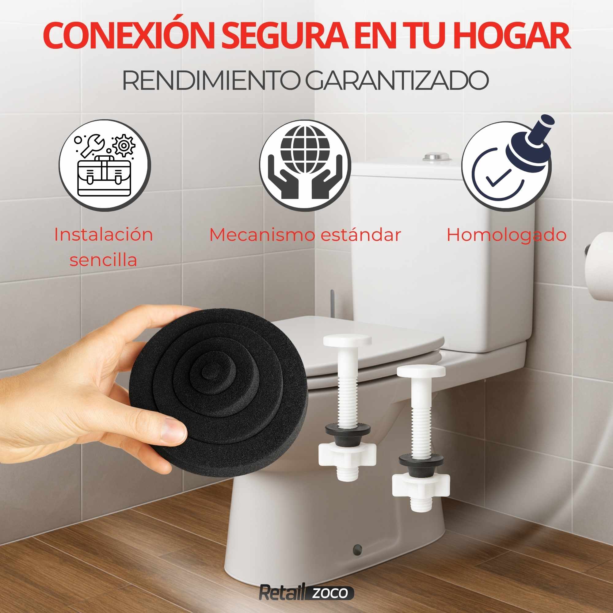 Kit fijación Juntas para cisterna con tornillos - imagen 3
