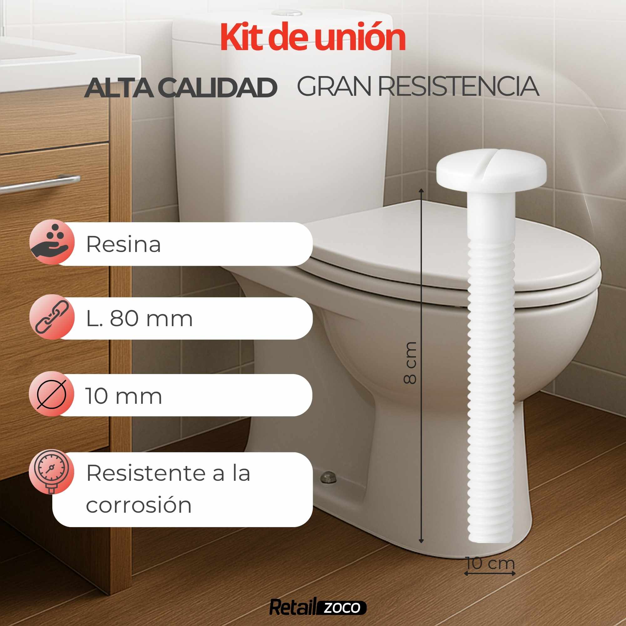 Kit fijación Juntas para cisterna con tornillos - imagen 4
