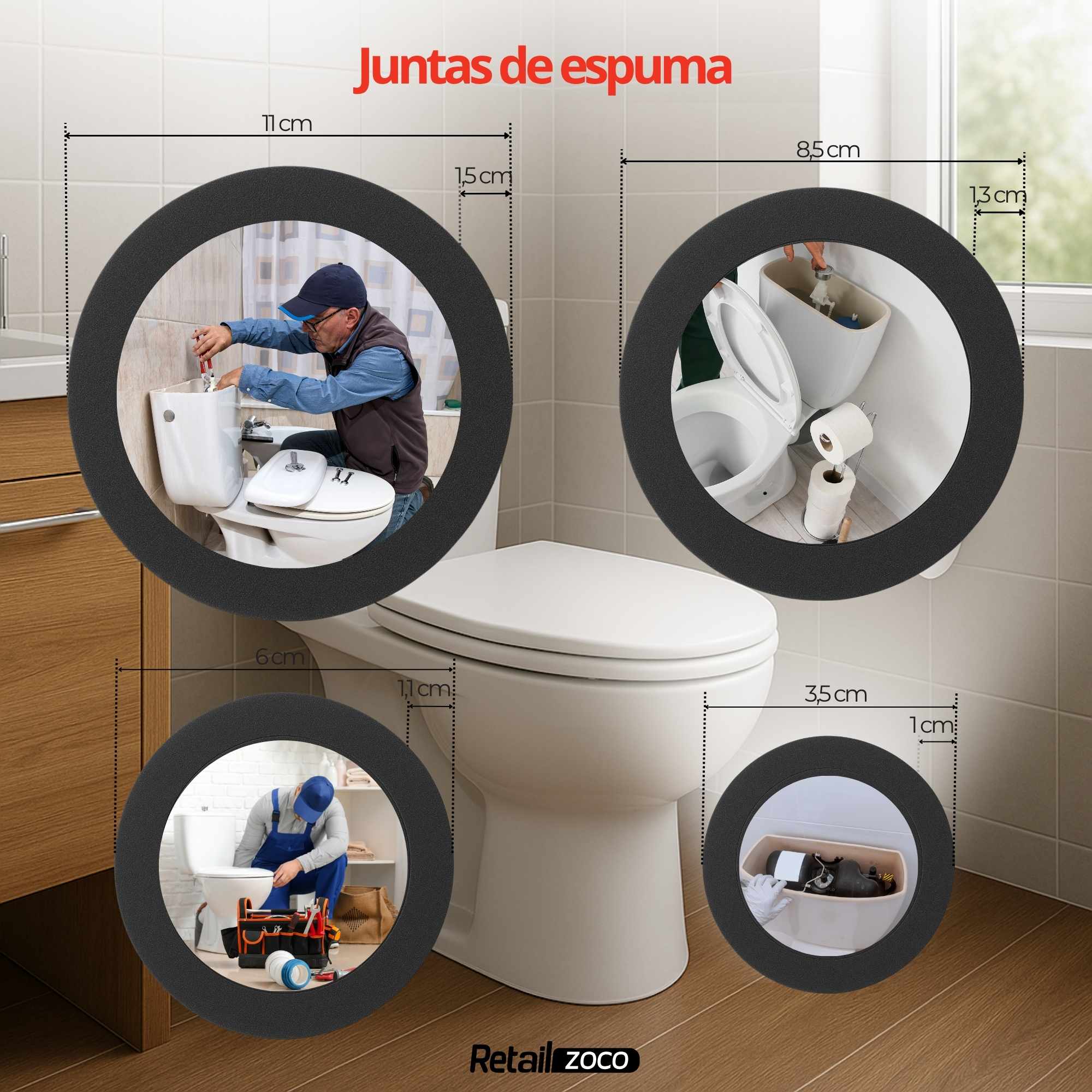 Kit fijación Juntas para cisterna con tornillos - imagen 6