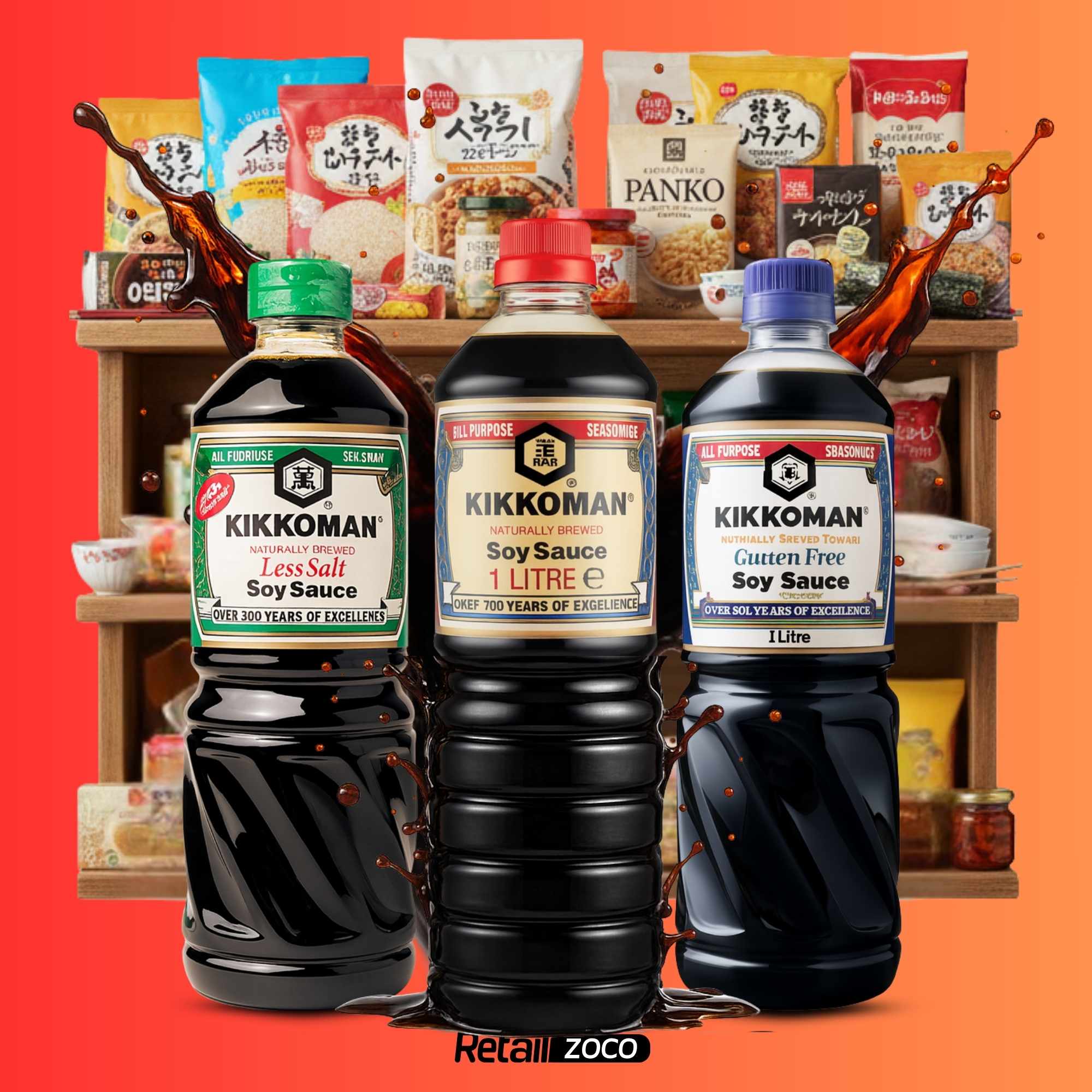Salsa de Soja baja en sal Kikkoman 975 ml - imagen 6