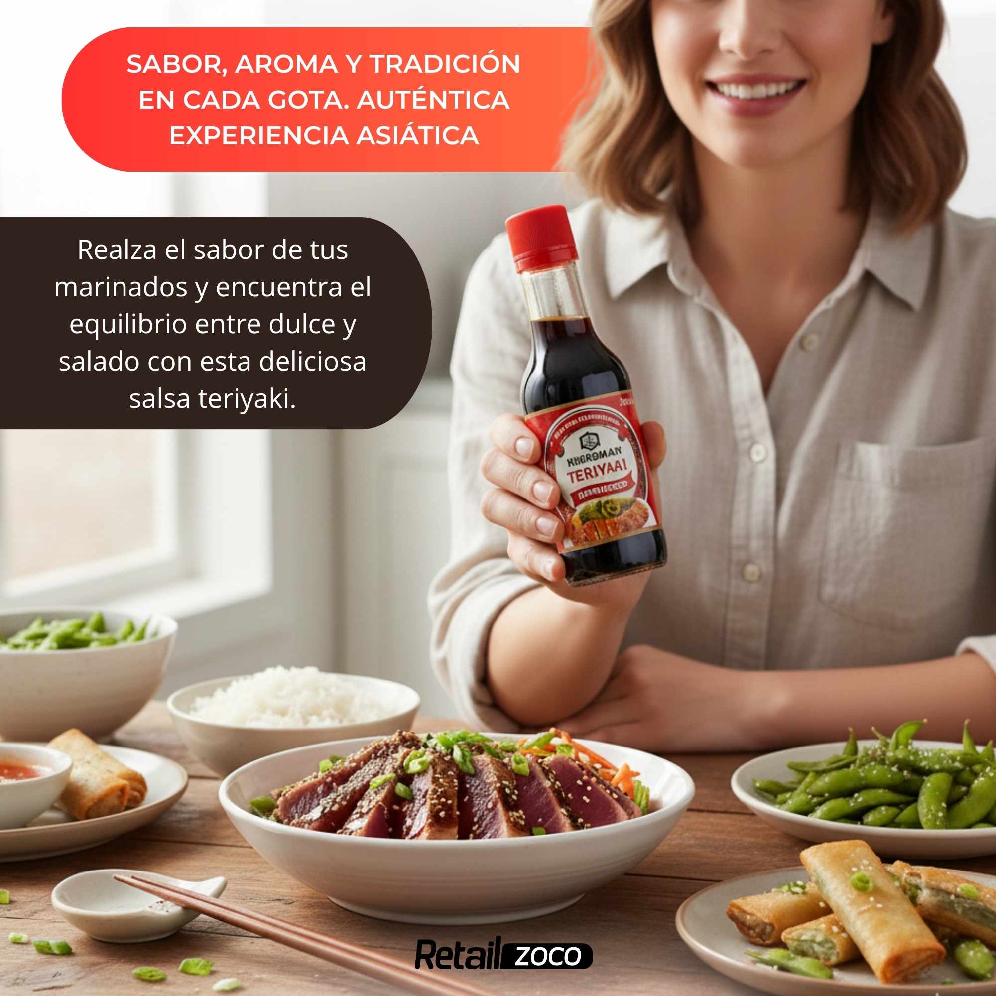 Salsa Teriyaki Kikkoman 250 ml - imagen 5