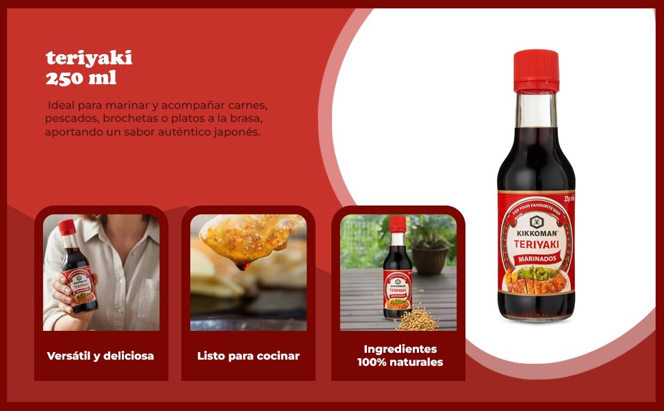 Banner - Salsa Teriyaki Kikkoman 250 ml
