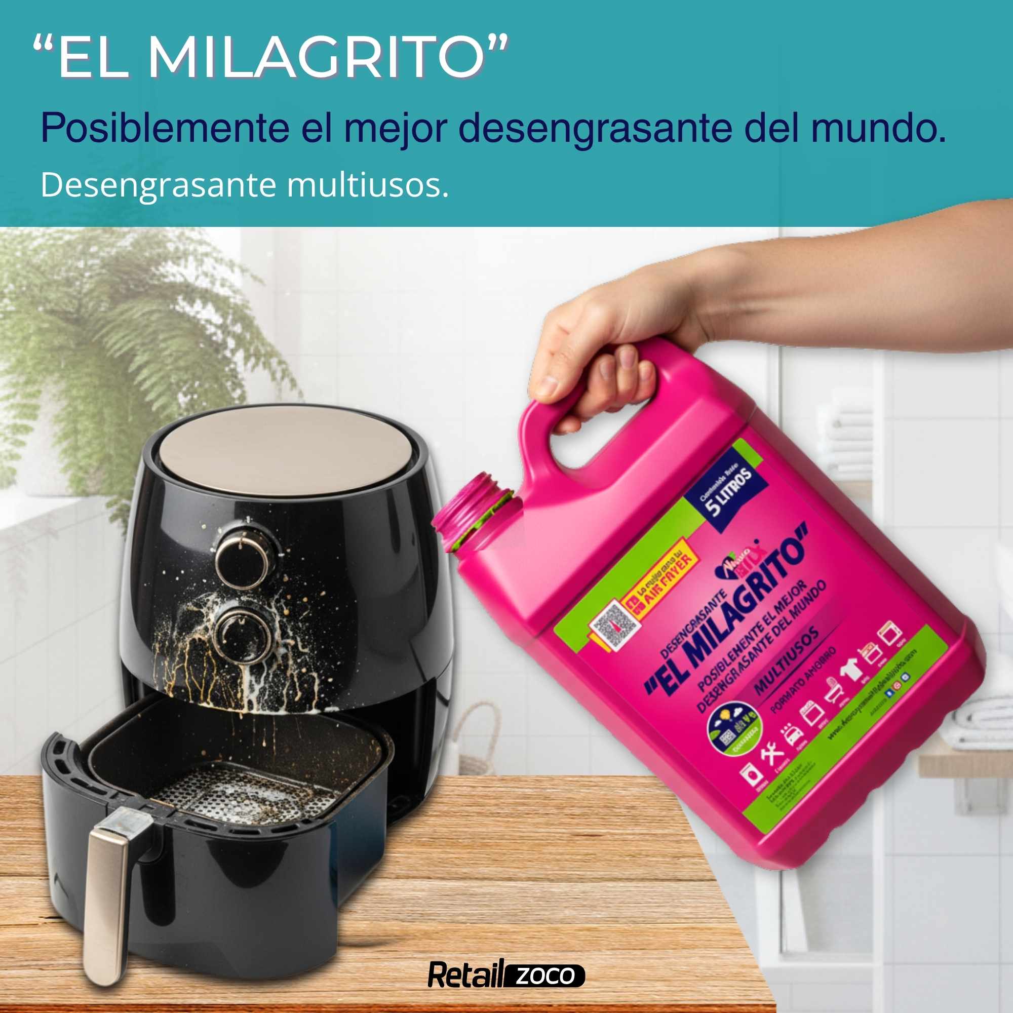 Desengrasante El Milagrito Garrafa 5 Litros - imagen 2