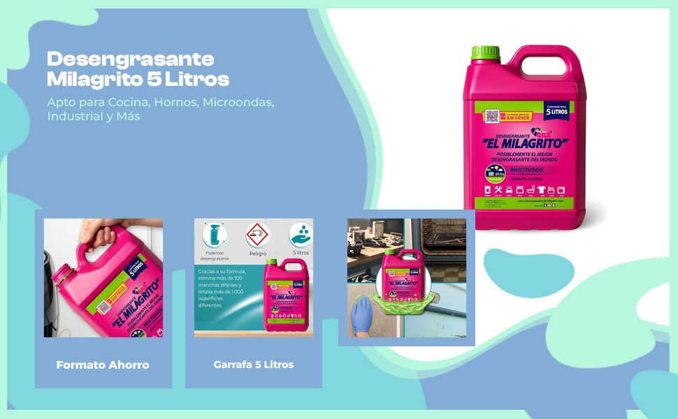Banner - Desengrasante El Milagrito Garrafa 5 Litros