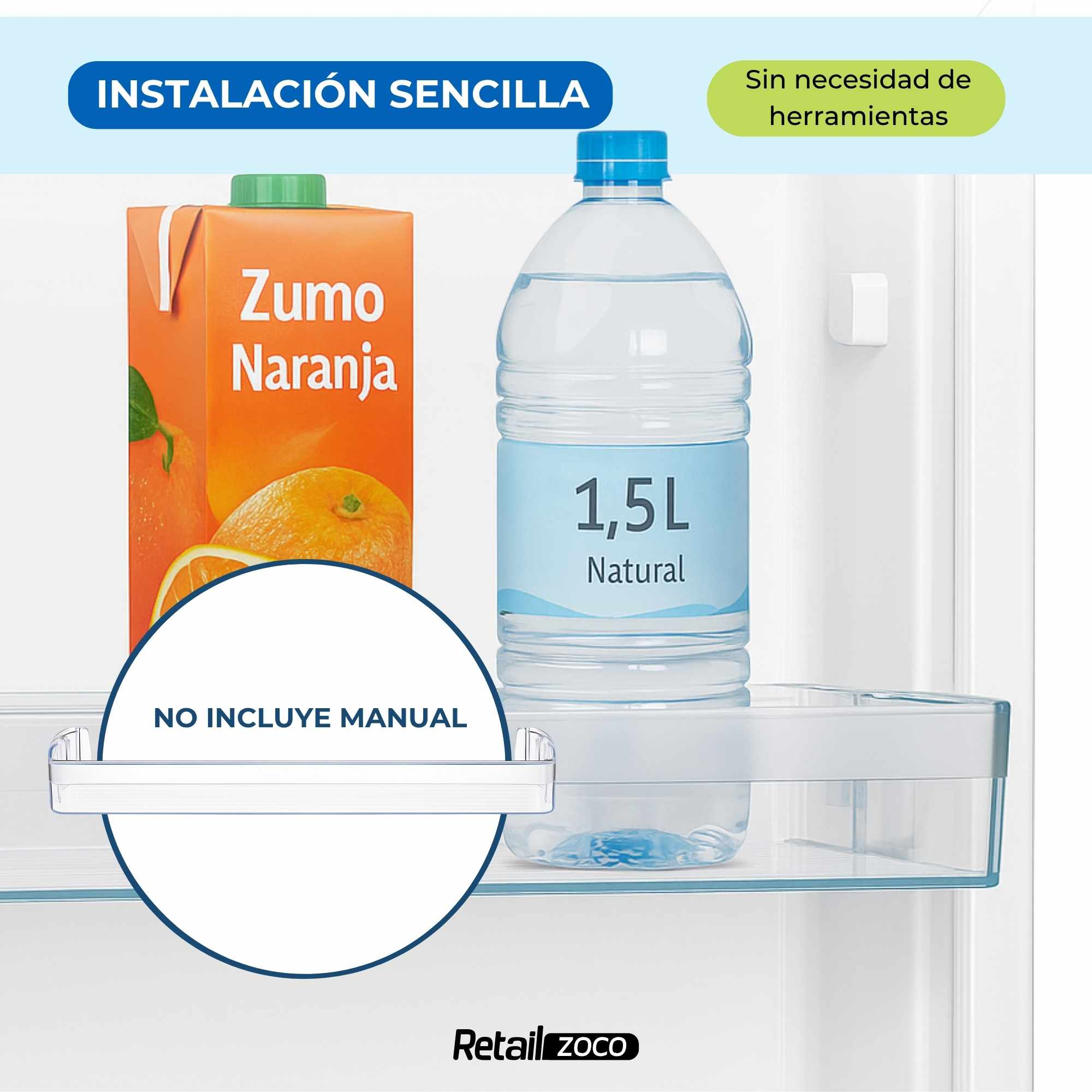 Estante Botellero Frigorífico compatible con Balay código original 11013414 - imagen 5