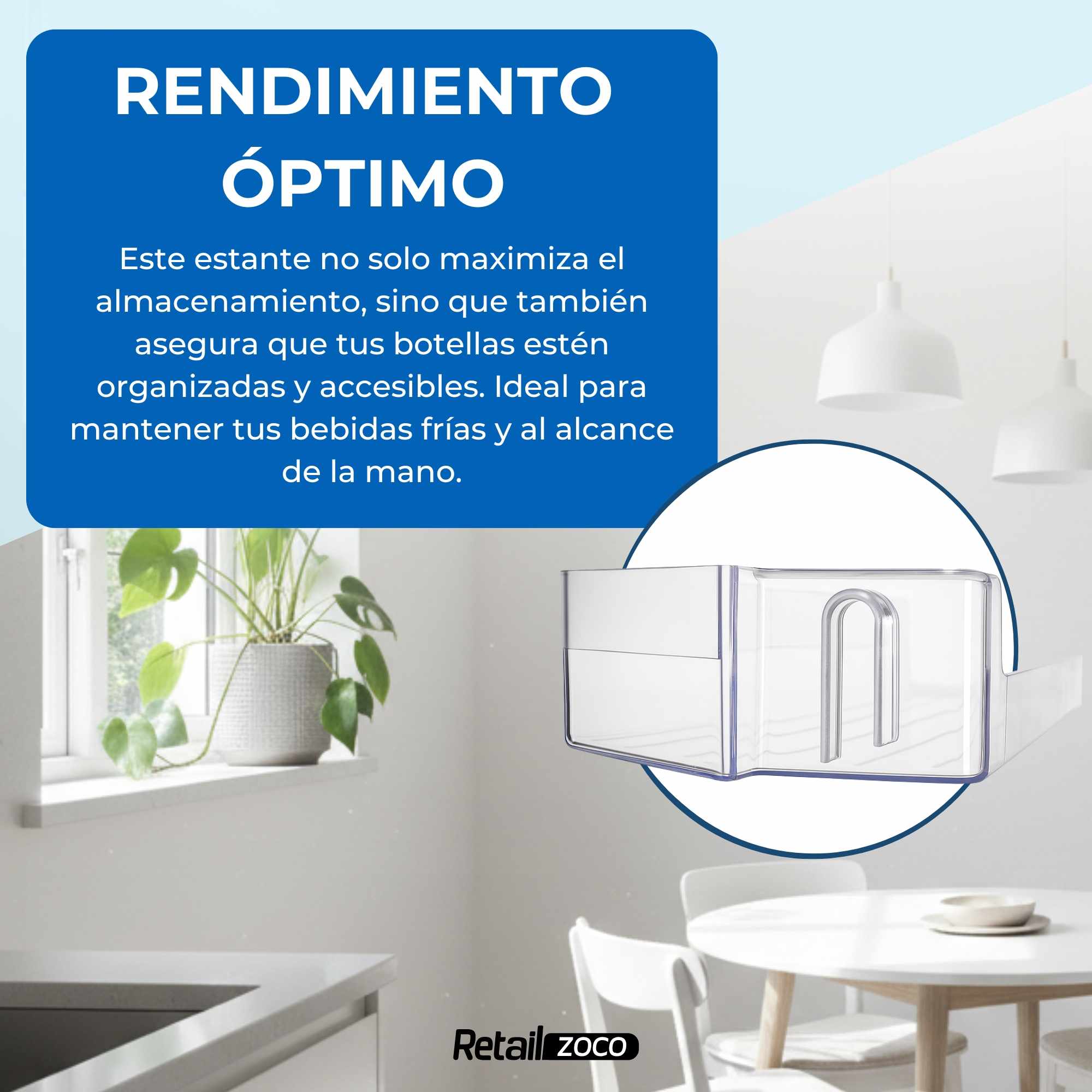 Estante Botellero Frigorífico compatible con Balay código original 11013414 - imagen 6