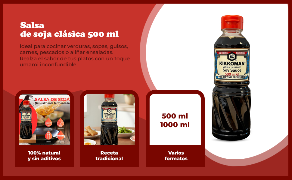 Banner - Salsa de Soja clásica Kikkoman 500 ml