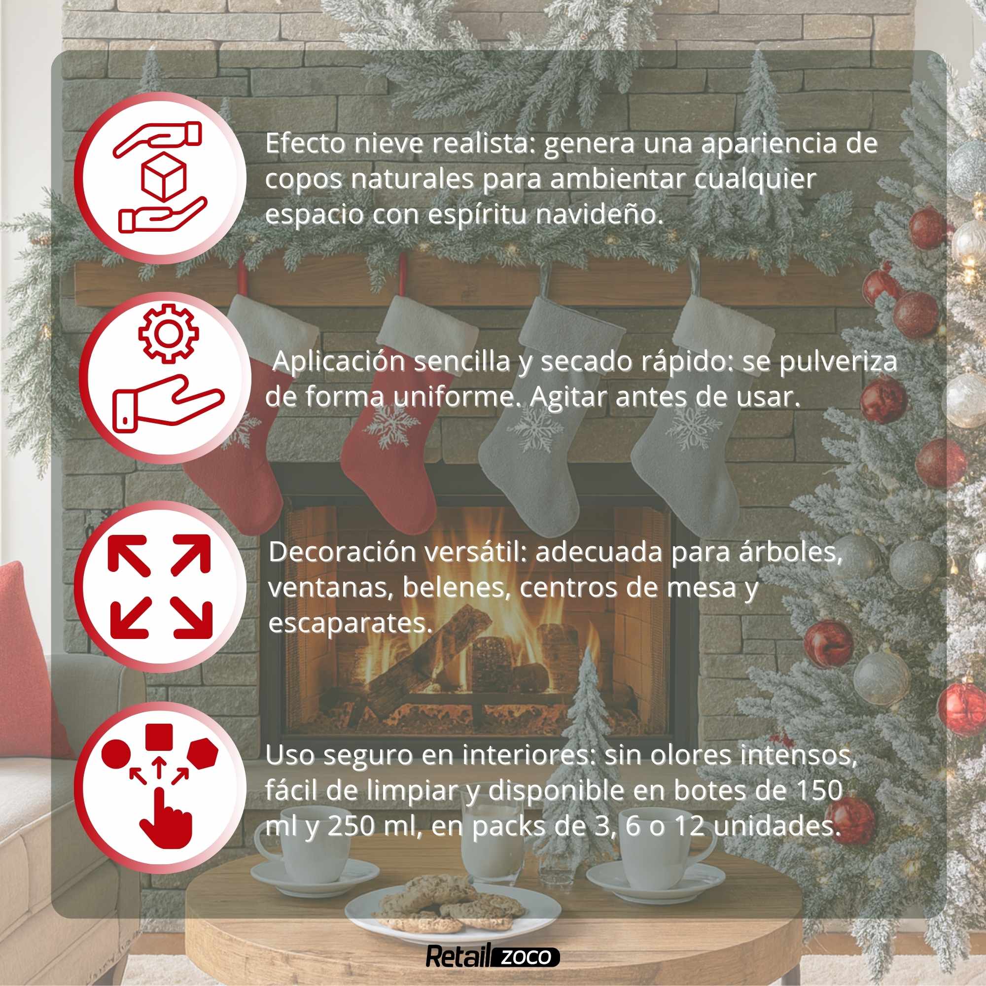 Spray Espuma Nieve Artificial 150 ml - imagen 3