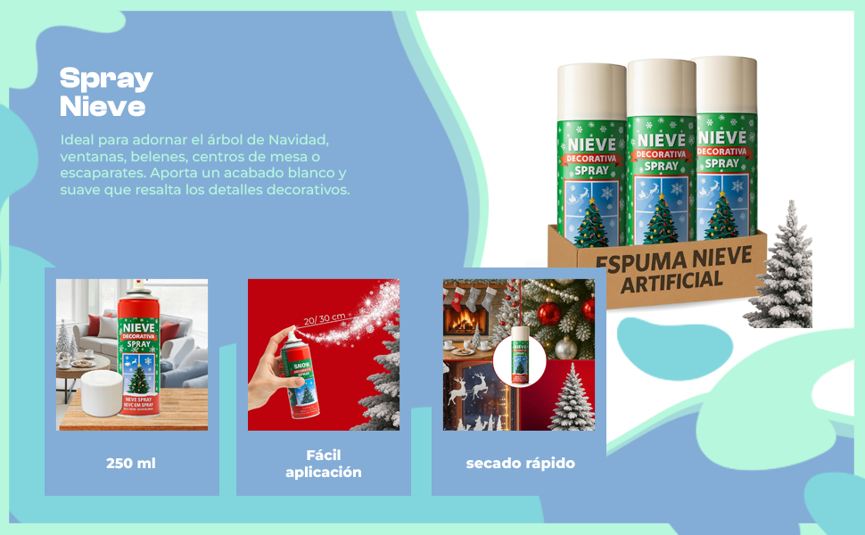 Banner - Spray Espuma Nieve Artificial 250 ml