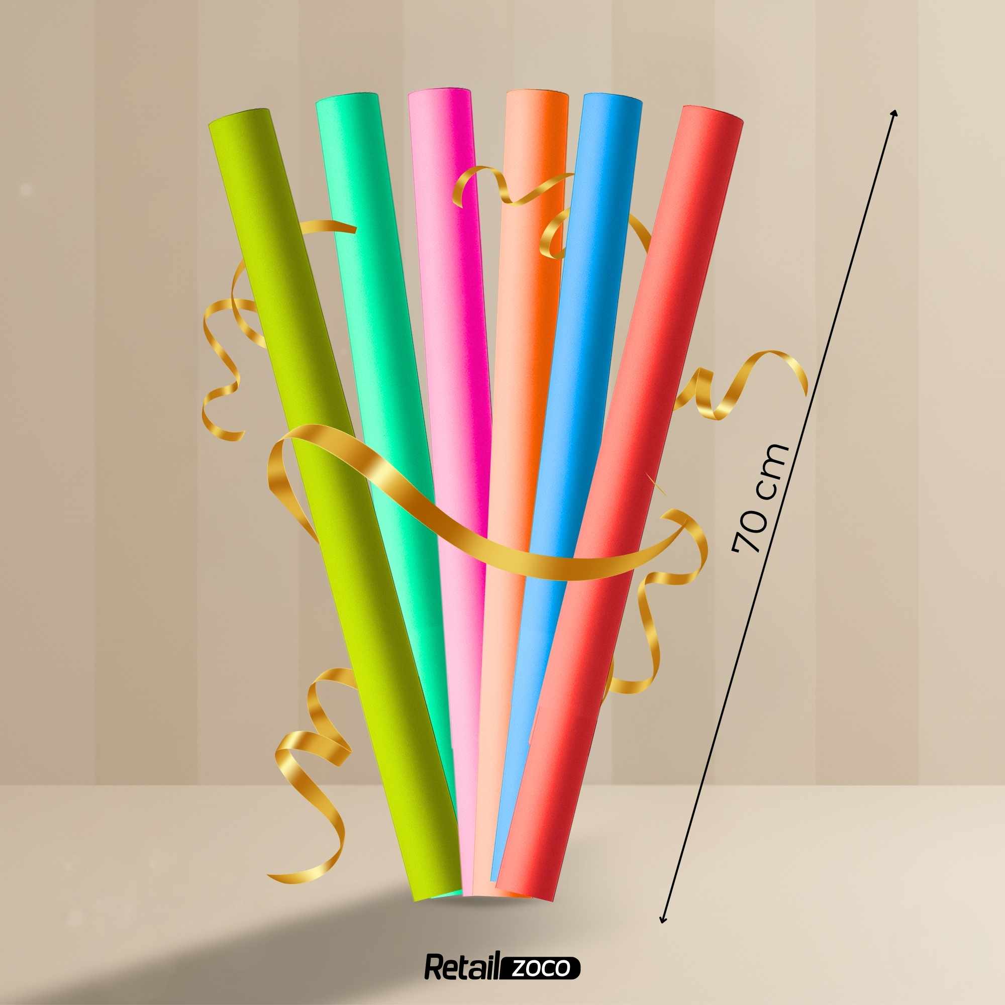 Rollo de papel de regalo navideño Lisos 70 cm x 2 metros - imagen 6