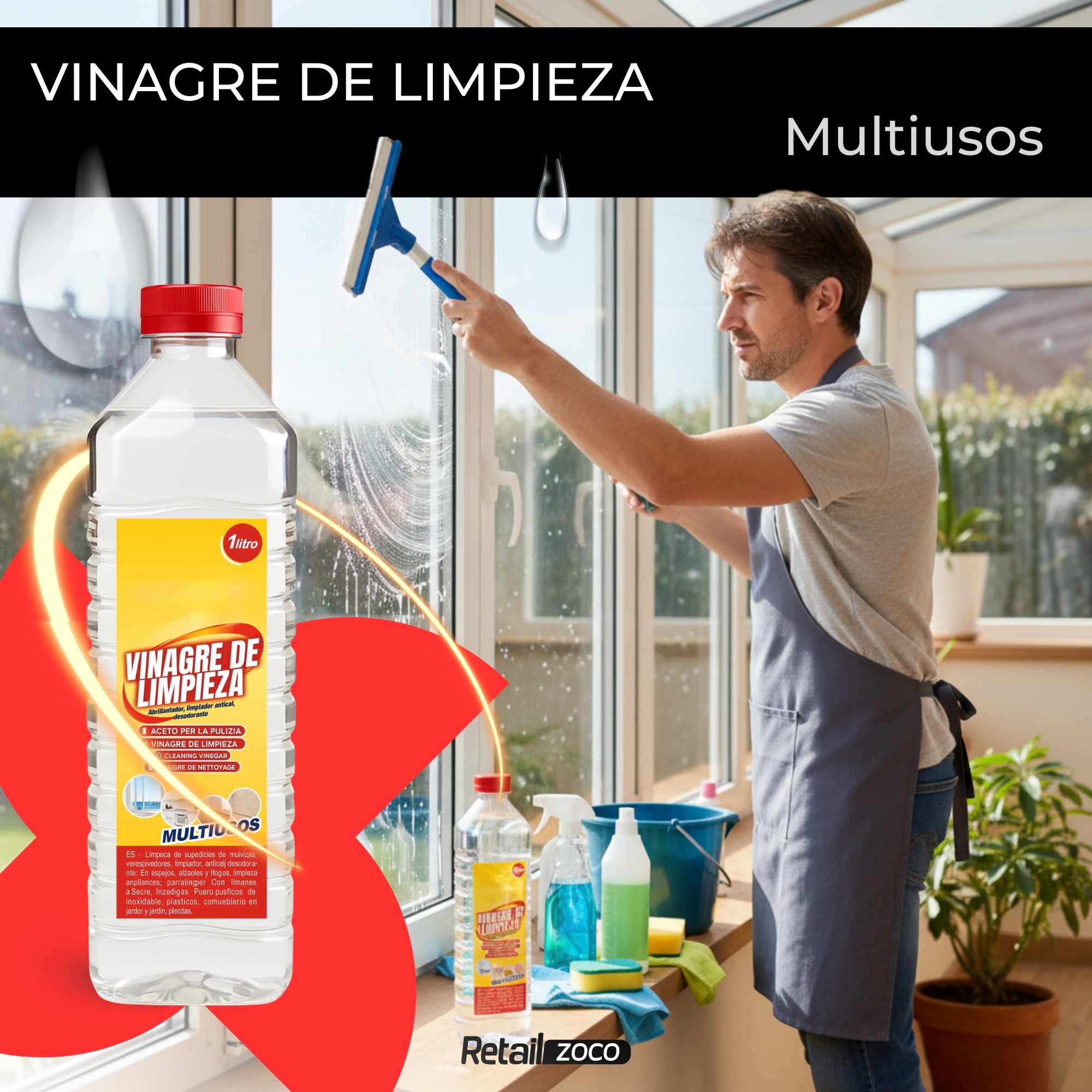Vinagre de limpieza 1 Litro - imagen 2
