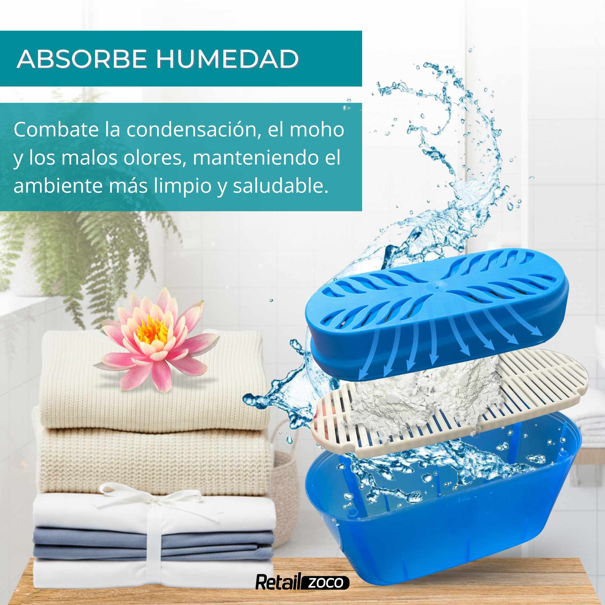 Deshumidificador Absorbe humedad 40 gr - imagen 2