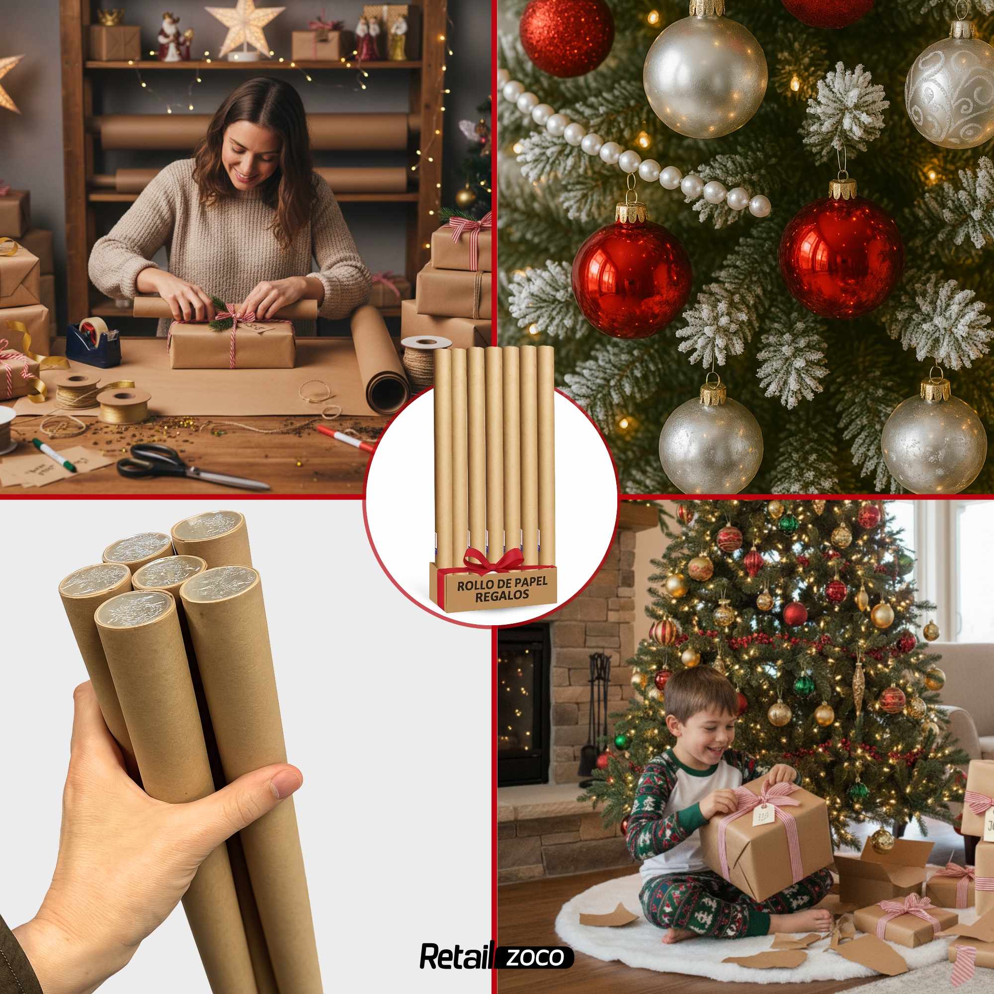 Rollo de papel Kraft 70 cm x 2 Metros - imagen 3