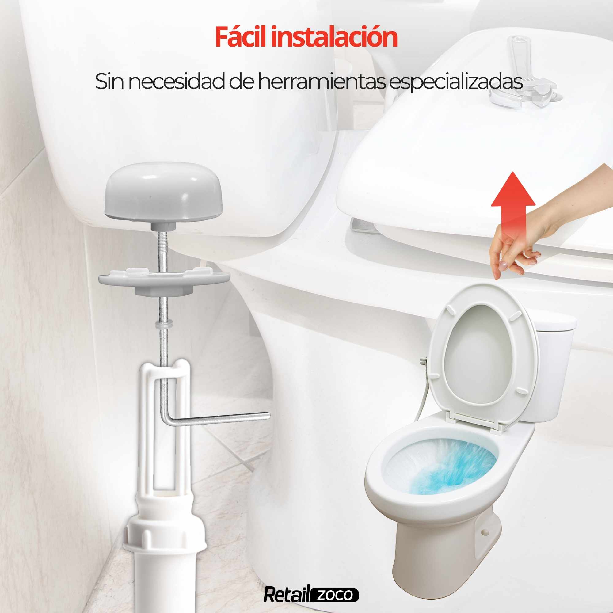 Descargador de WC con tirador universal - imagen 6