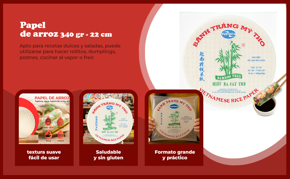 Banner - Papel de Arroz Comestible 340 gramos 22 cm